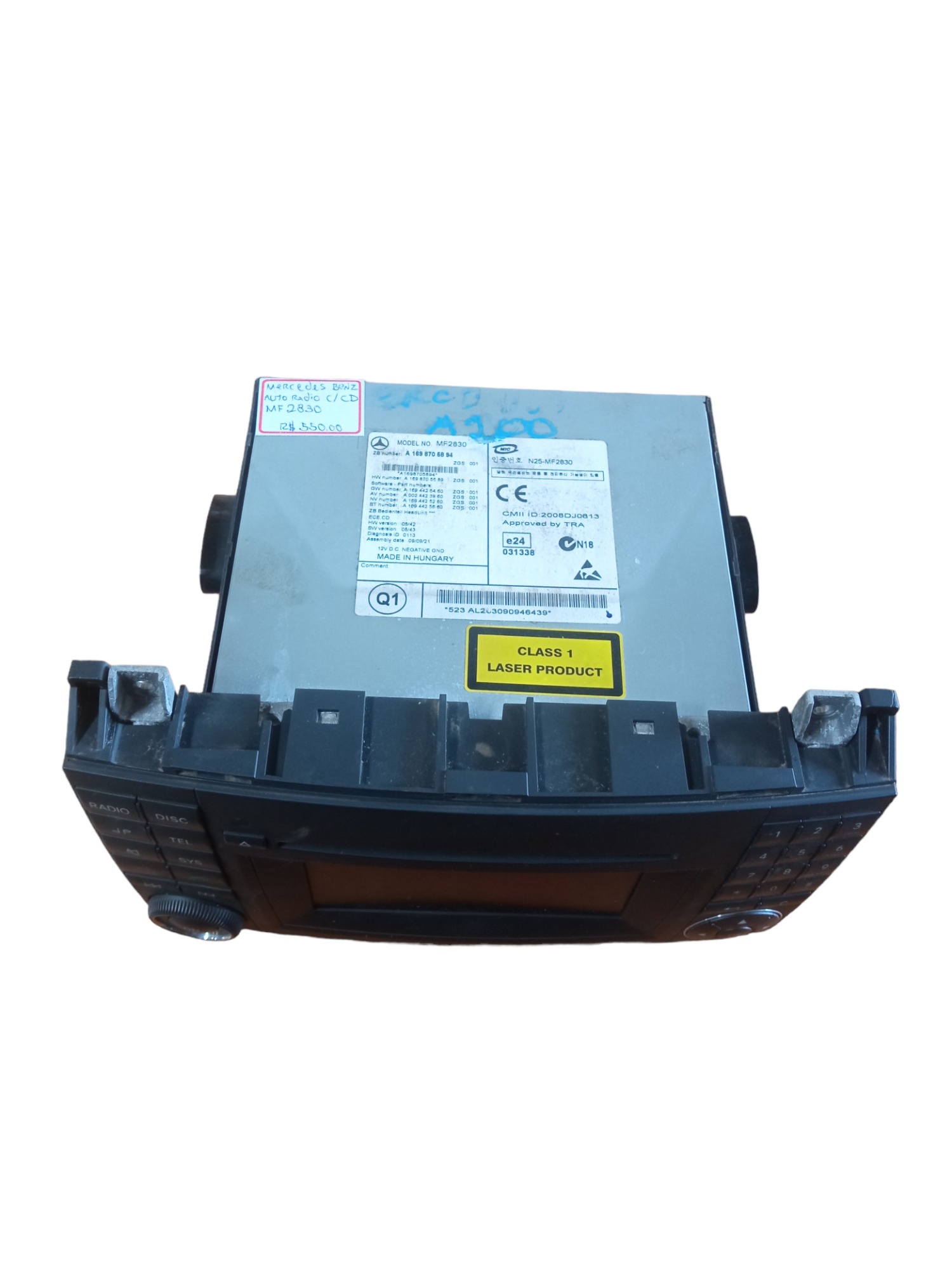 Auto Rádio C/cd Mf2830 Original Mercedes B180 2007/2011 2