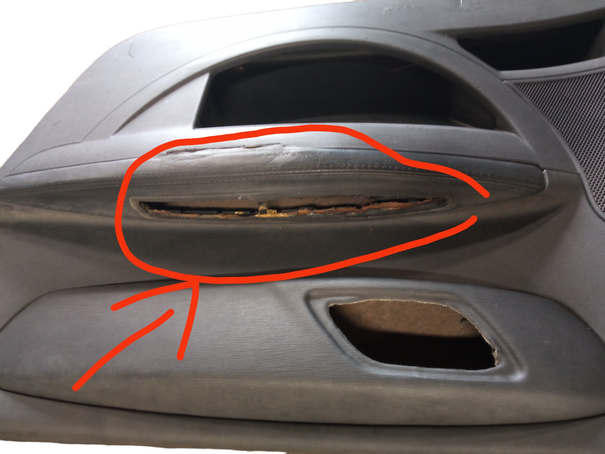 Forro De Porta Dianteiro Direito Citroen C4 Pallas 2010 M.v Preto 2