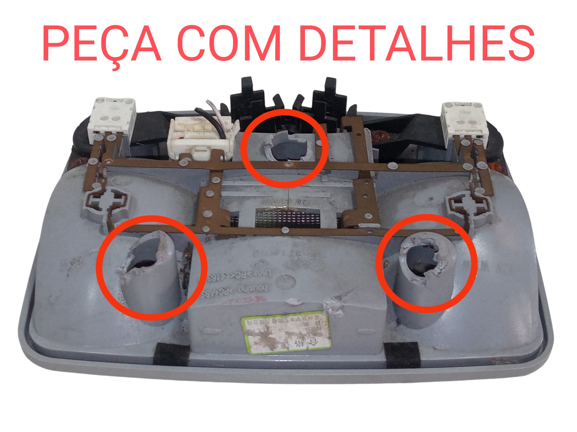 Luz Teto Cortesia Central Moldura Chery Face 2011 2014 Usada 2