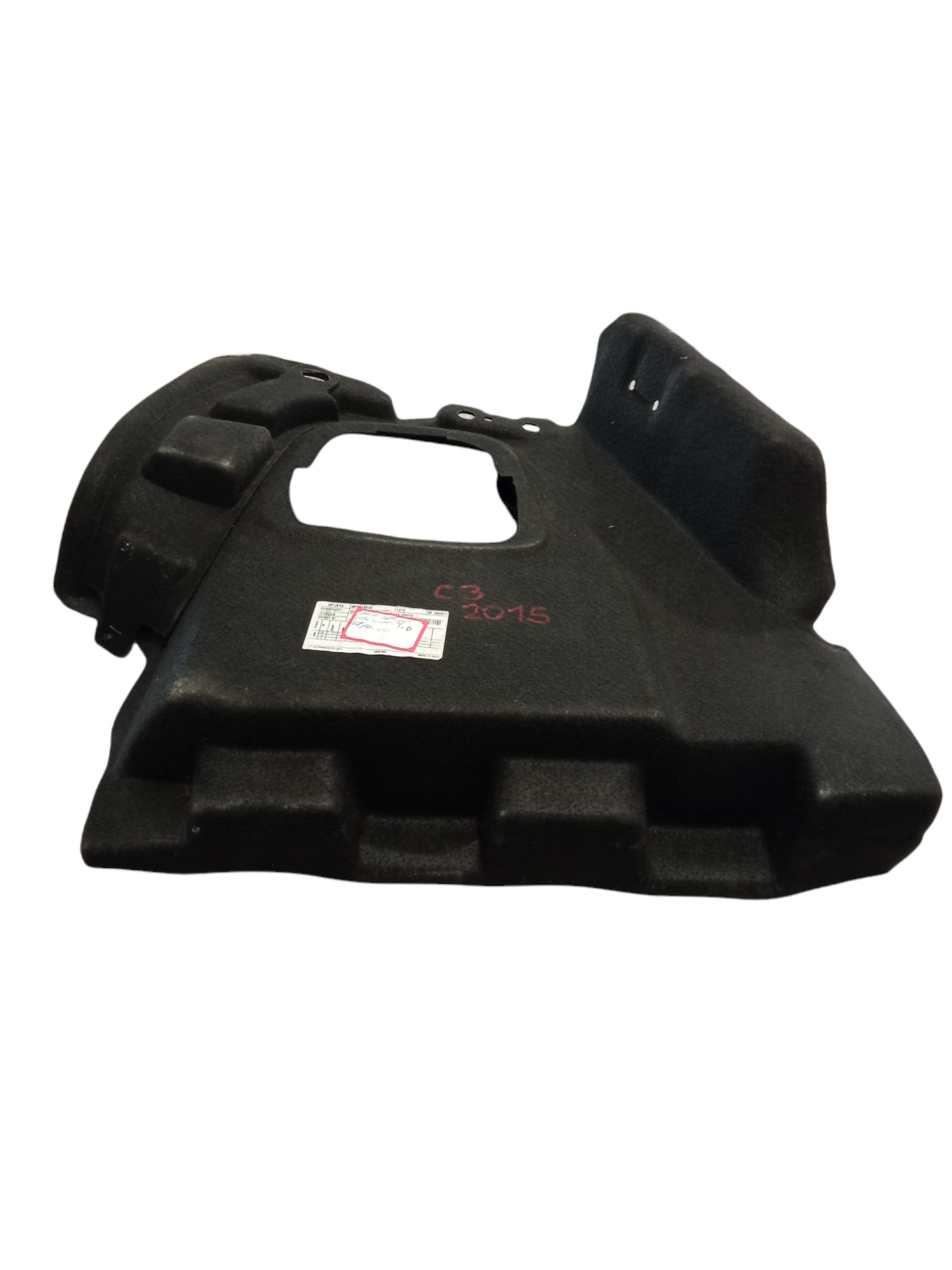 Forro Lateral Direito Porta Malas Citroen C3 2015 Usado Preta 1