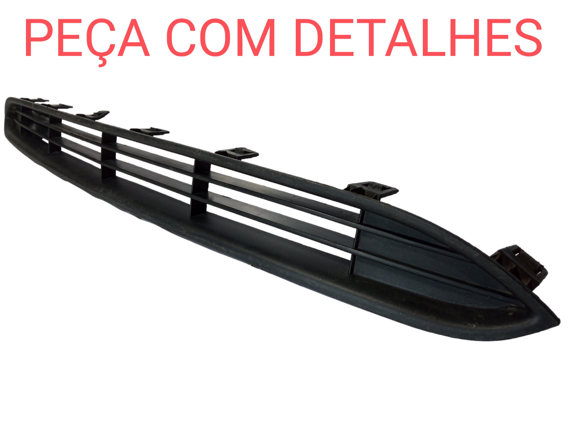 Moldura Grade Dianteira Superior Radiador Fiat Punto 2014  Preto Ambos Os Lados 2