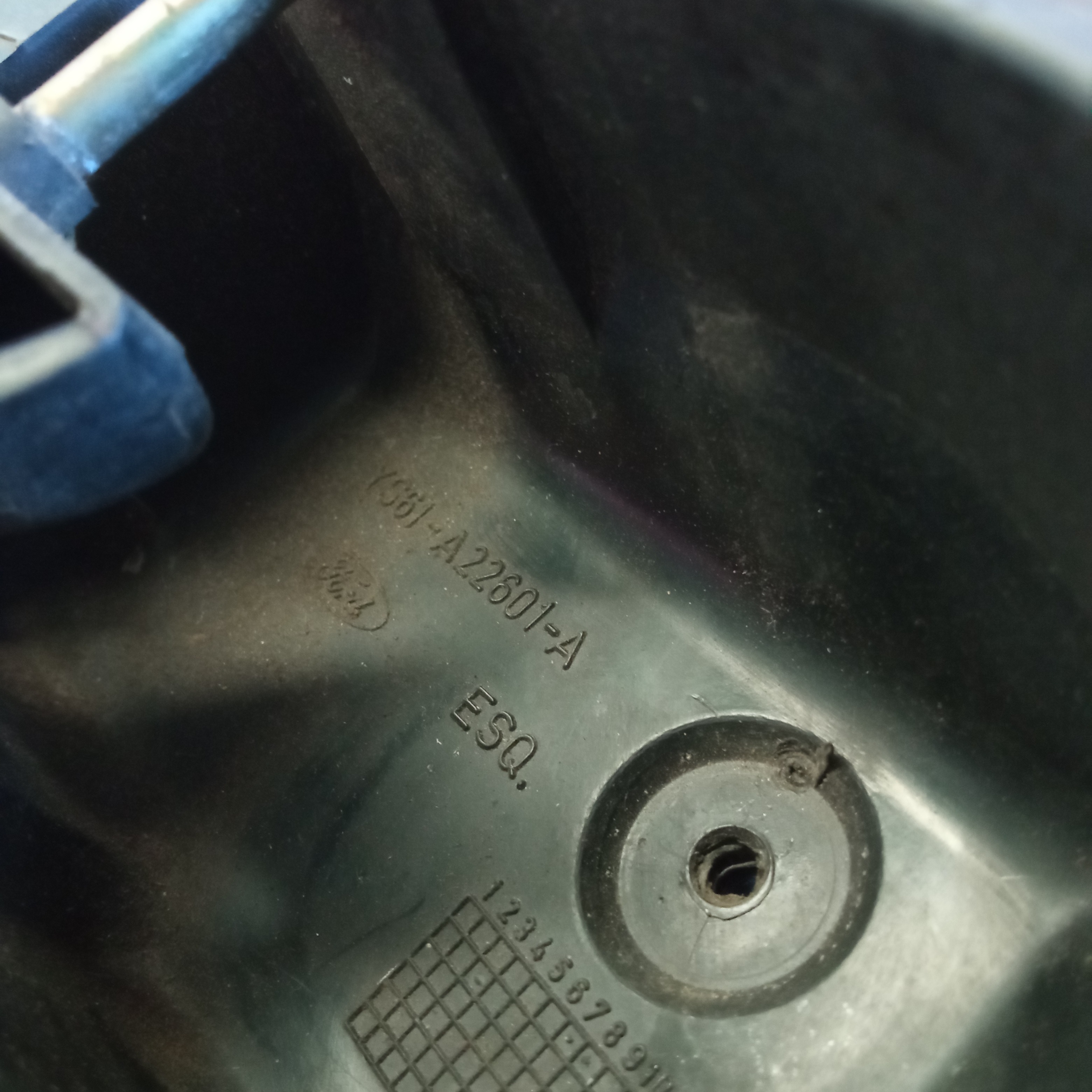 Maçaneta Interna Lado Esquerdo Ford Fiesta 2000 Preto Dianteira/traseira 5