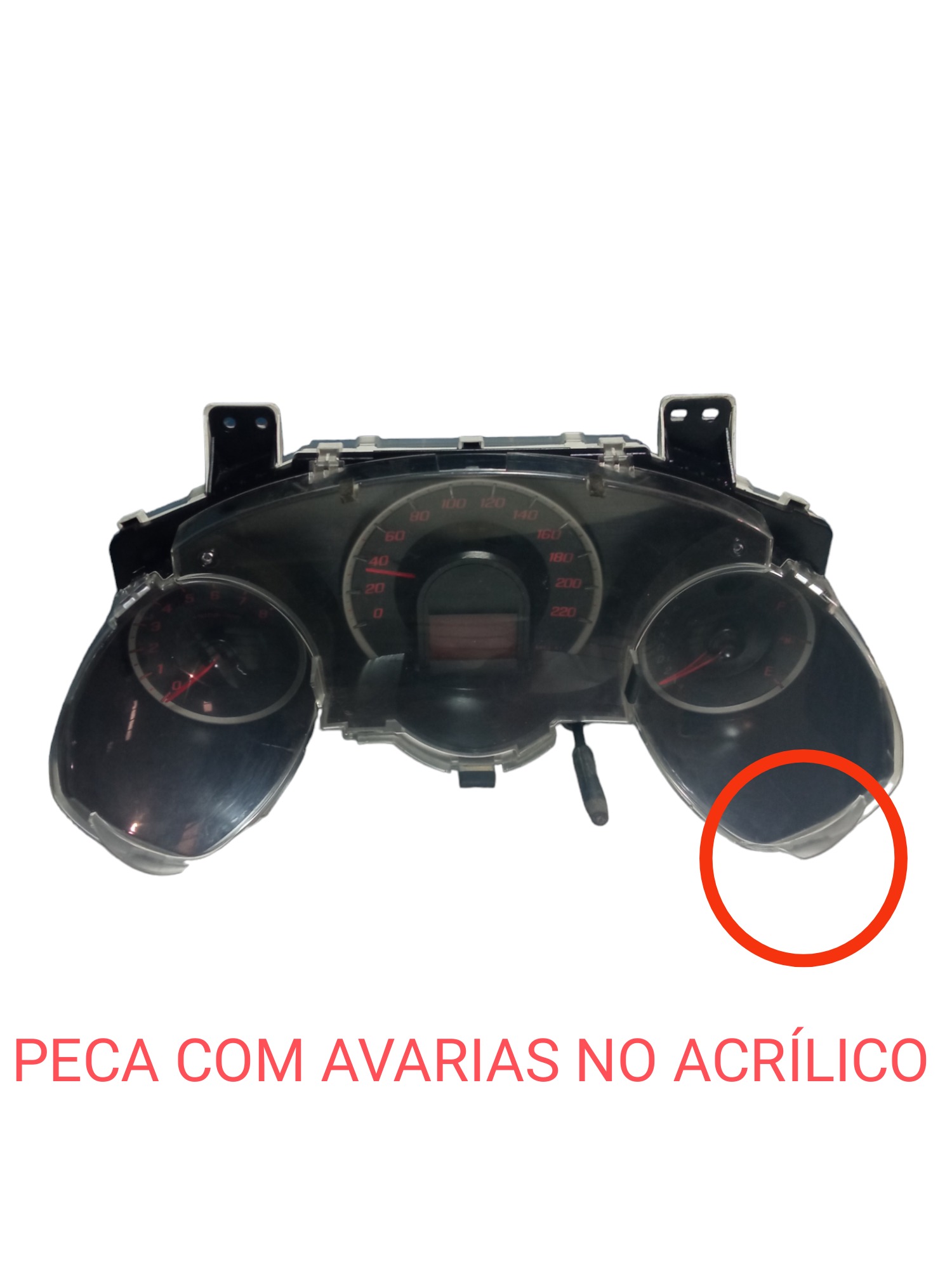 Painel Instrumento Velocimetro Honda New Fit 2008 A 2013 Preto 2