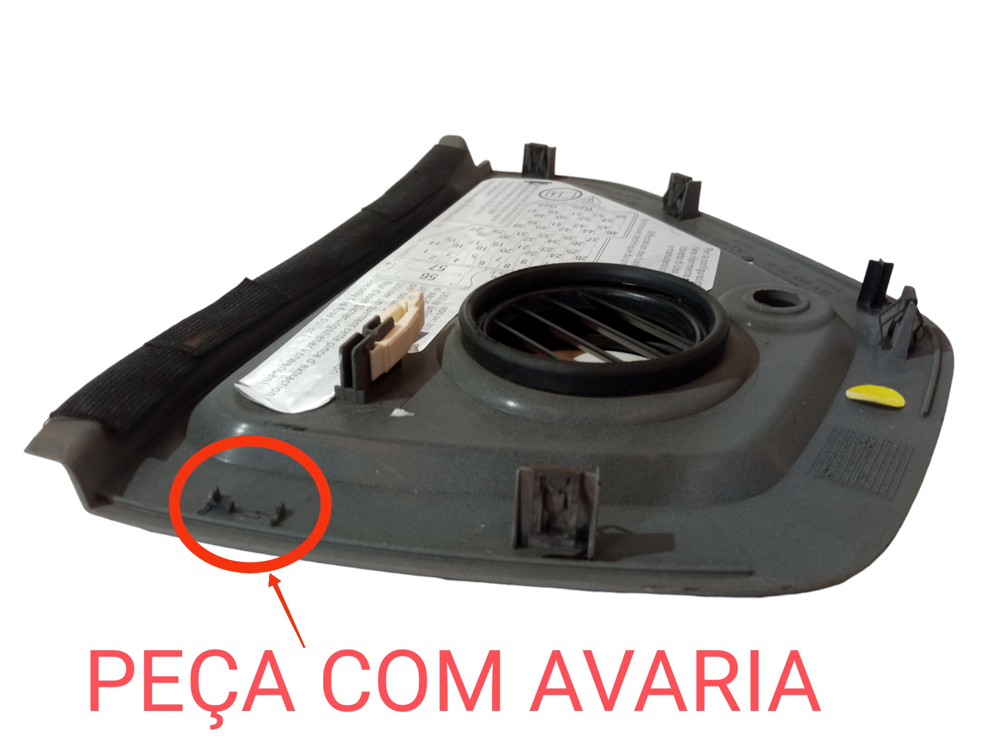 Moldura Lateral Esquerda Painel Porsche Cayenne 2009 2010 2