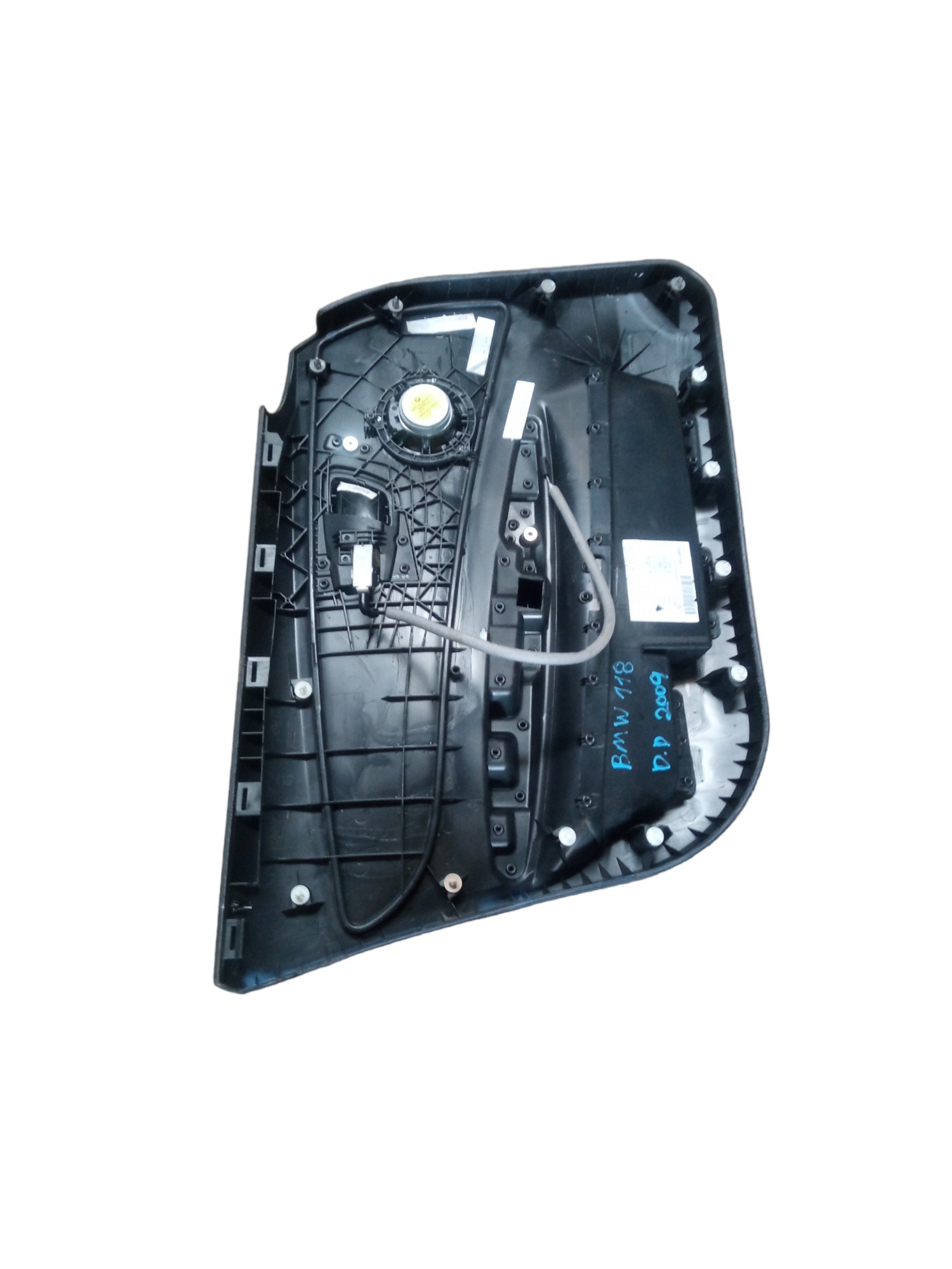 Forro De Porta Dianteiro Direito C/detalhes Bmw 118i 2009  Preto 7