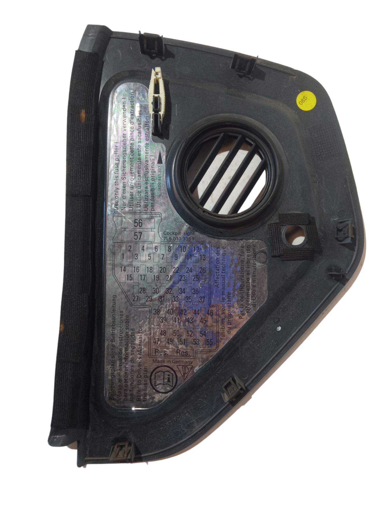 Moldura Lateral Direita Painel Porsche Cayenne 2008 2009 4