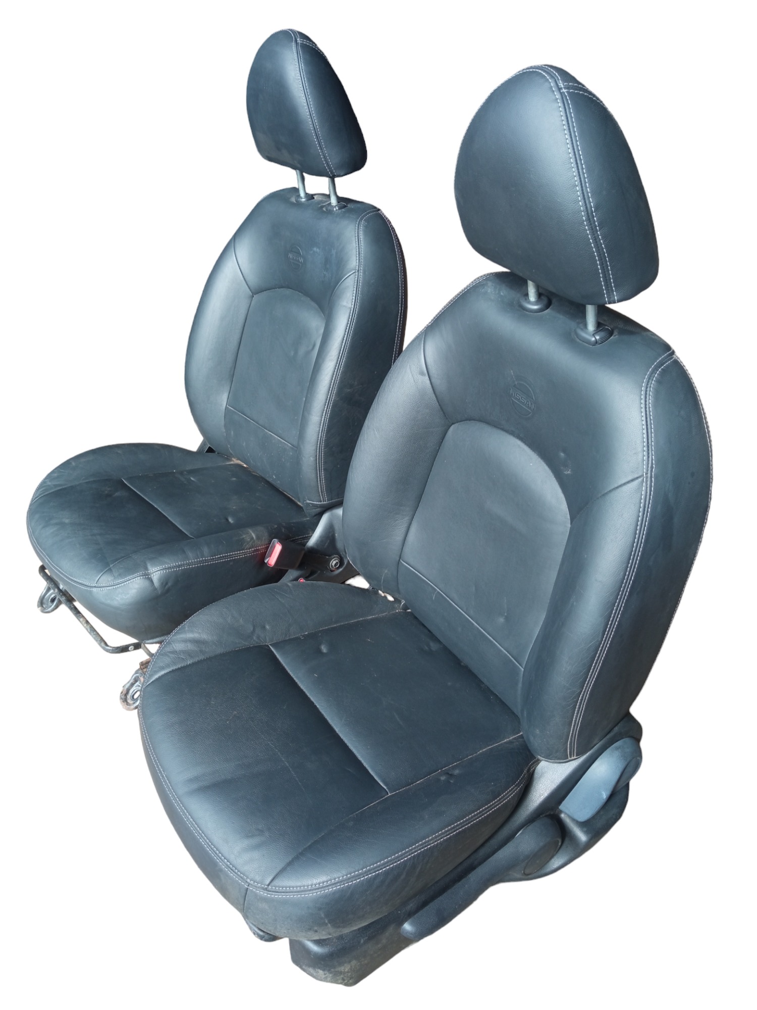 Par De Bancos Dianteiros Nissan Versa 2012 Original Usados  Preto 2