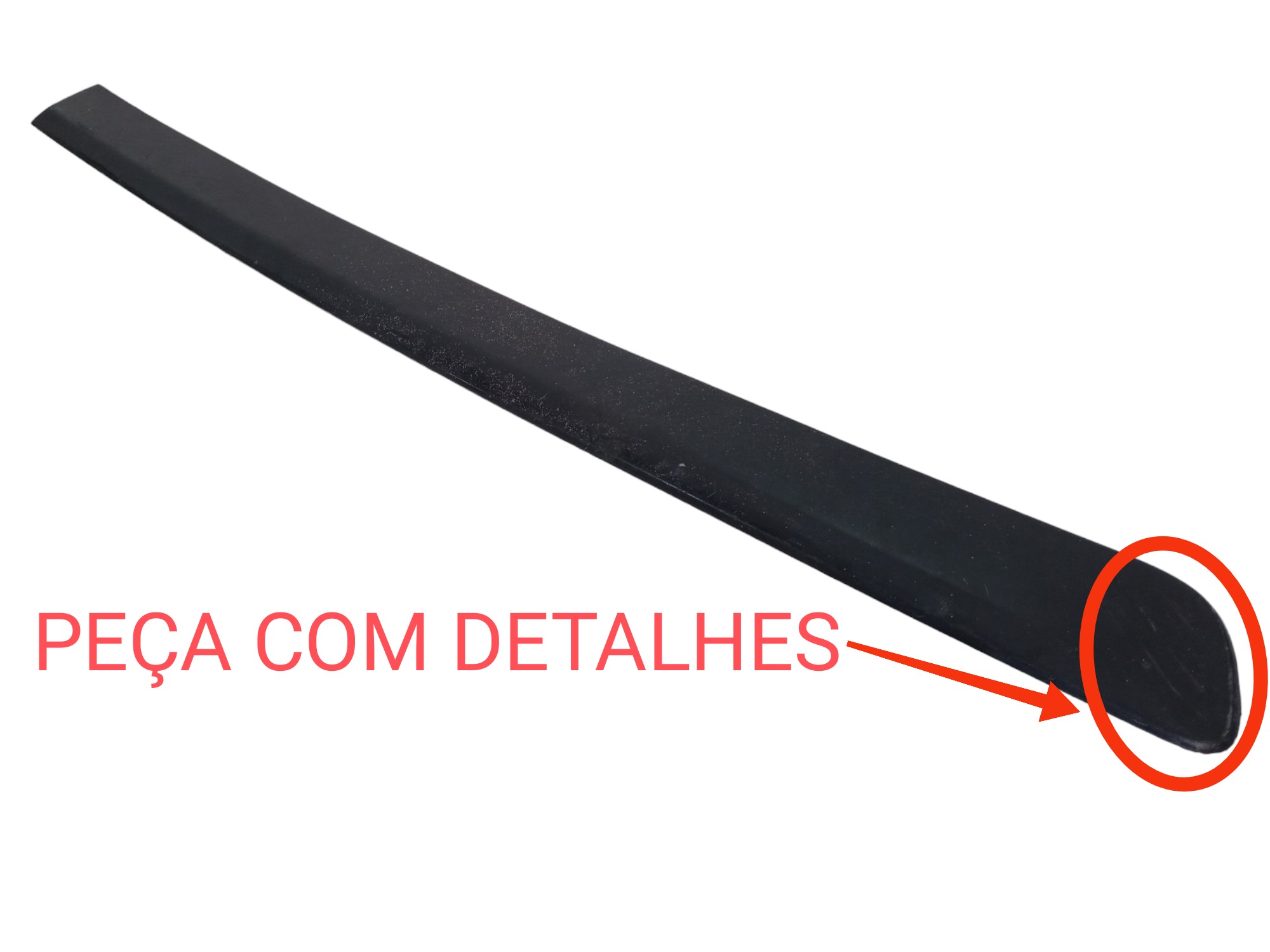 Friso Superior Porta Traseira Direita Volvo Xc70 2003 Usado  Preto 3