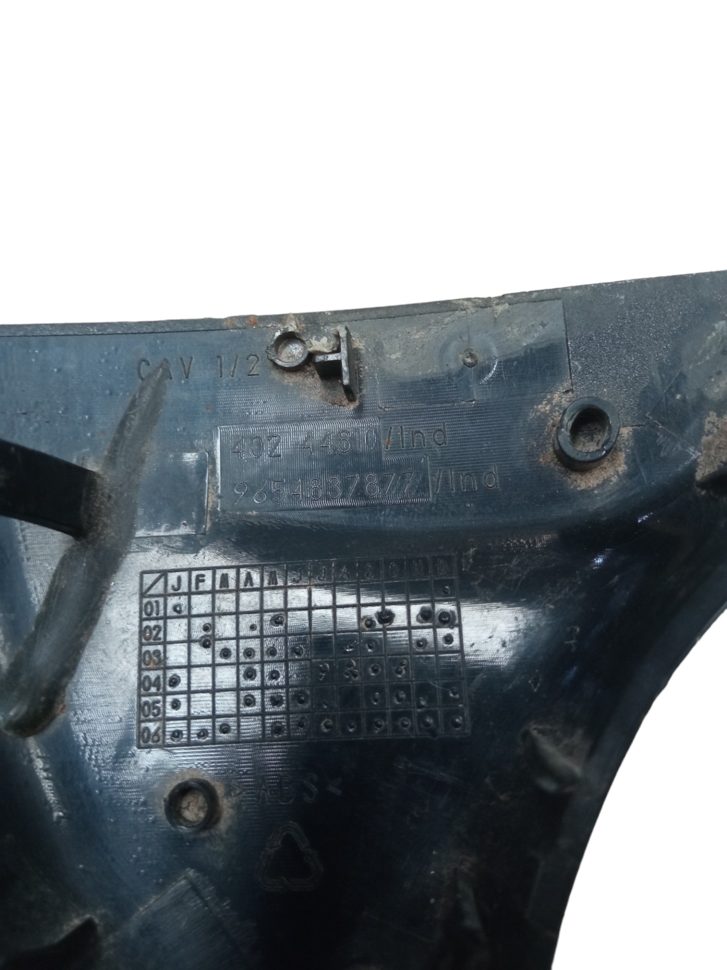 Capa Direita Retrovisor Interno Citroën C4 Pallas 2008/2013 Preto 6