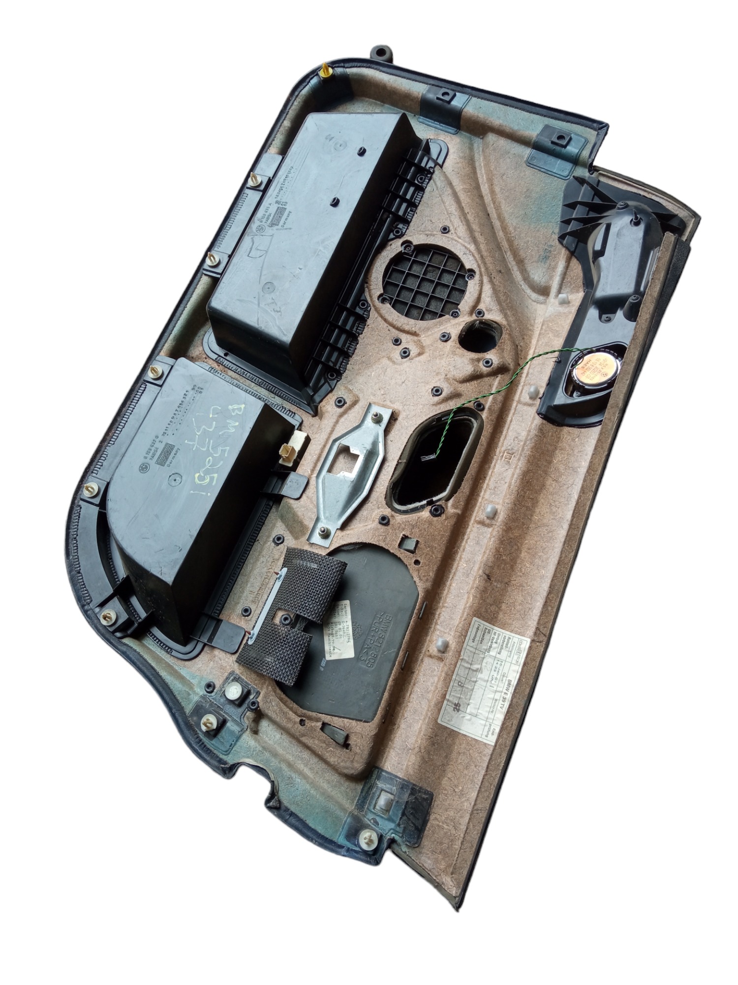 Forro Porta Dianteira Esquerda Bmw 525i 2001 Original Usado  Cinza 5
