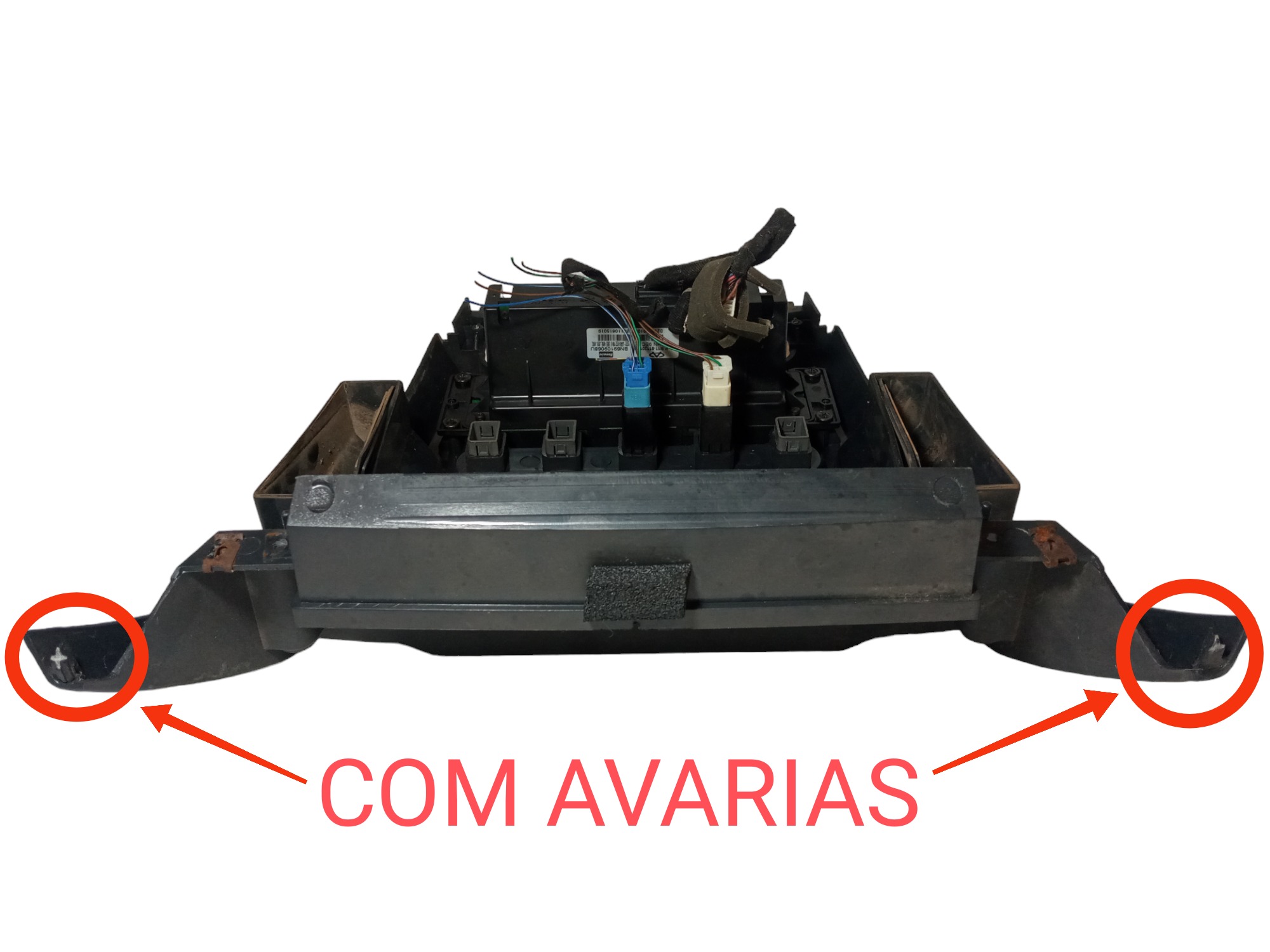 Moldura Painel Central Difusor Comando Ar Chery Cielo 2012 3
