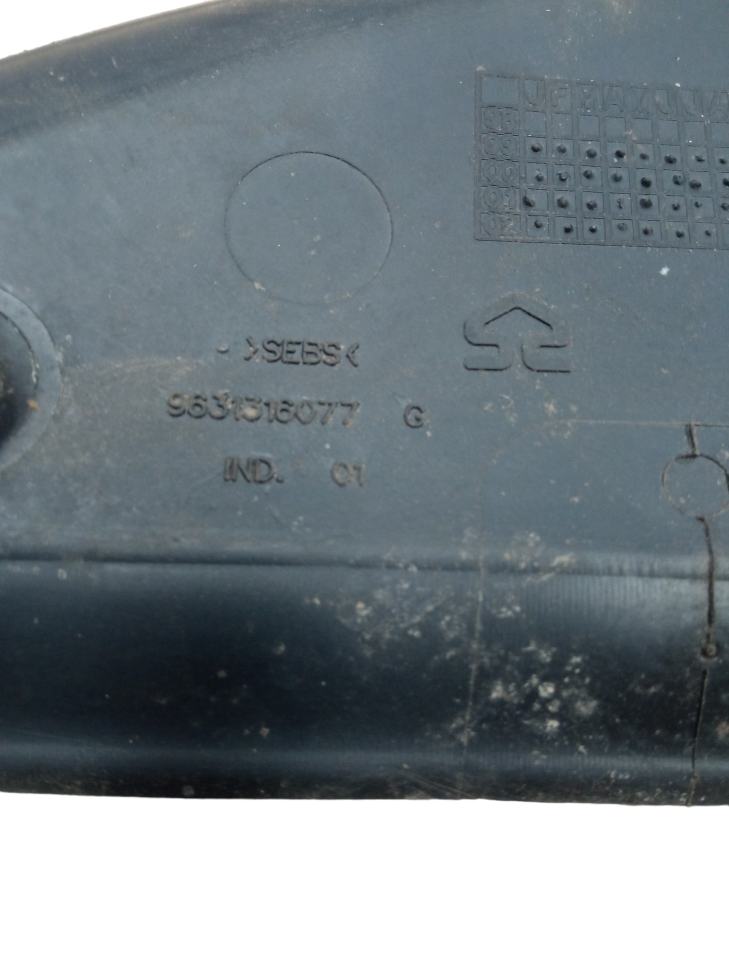Borracha Moldura Esquerda Painel Citroen Xsara Picasso 01/08 5