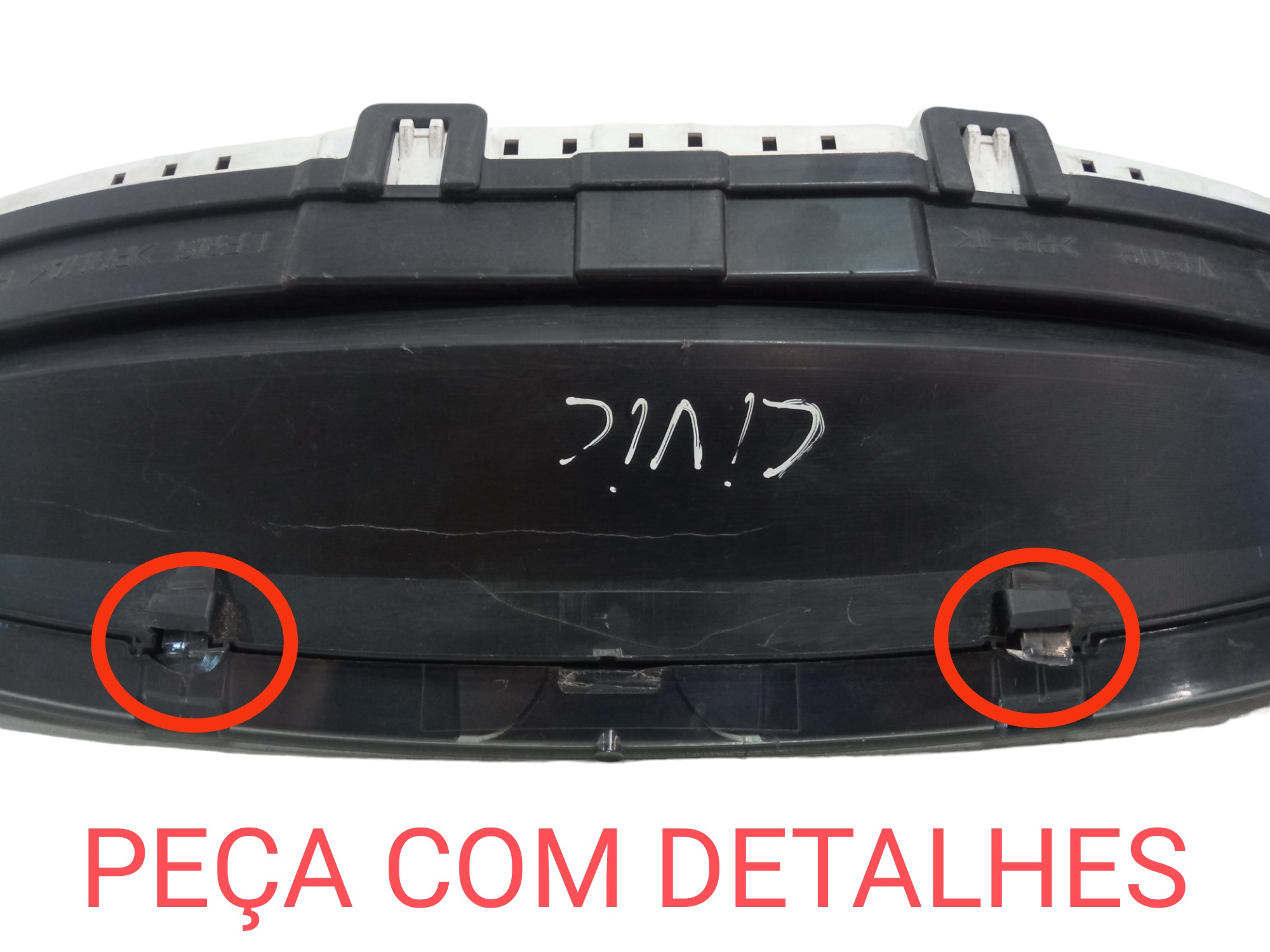 Painel De Instrumentos Superior Honda Civic 2007 2011 1 8  Preto 2