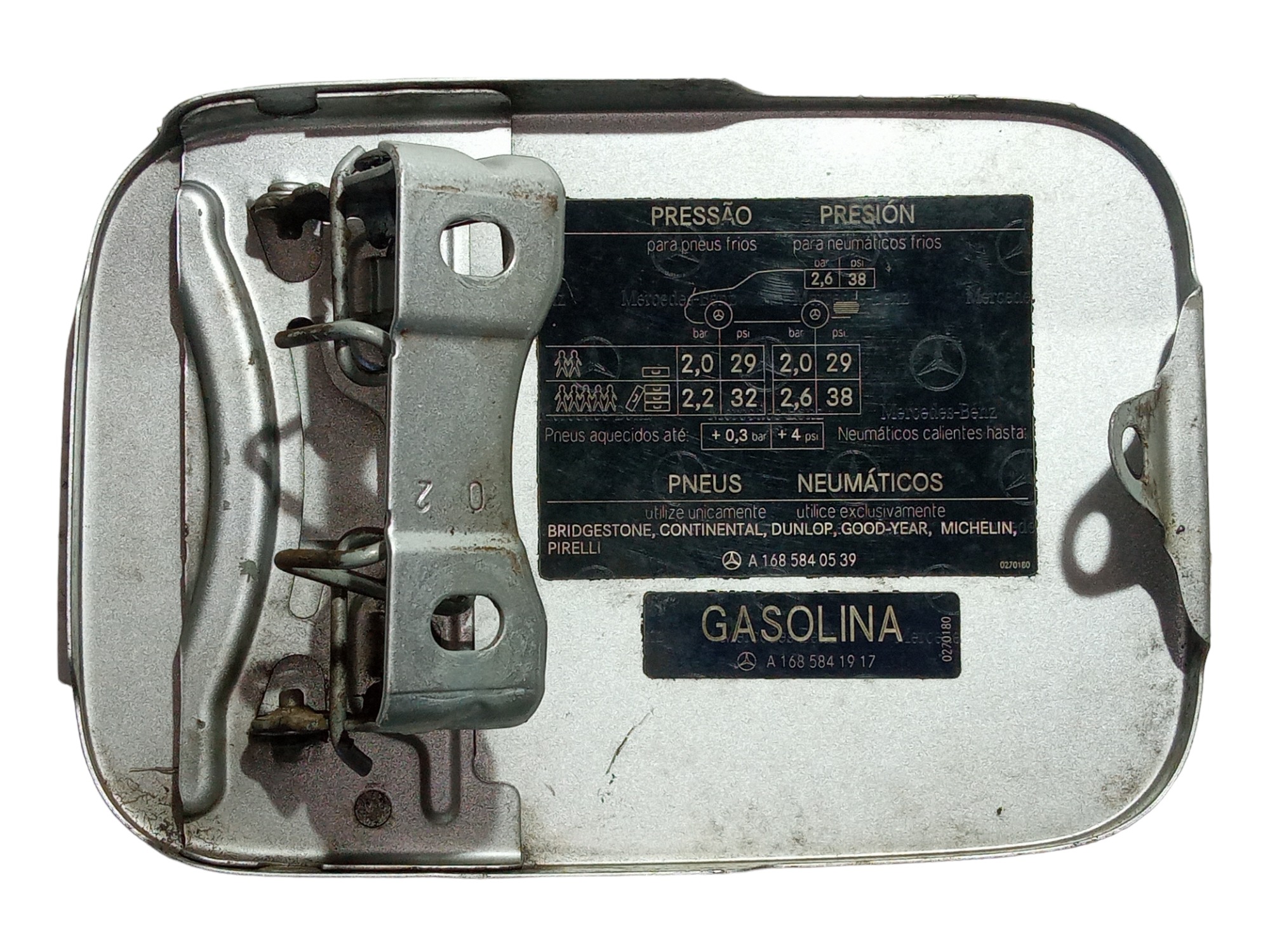 Portinhola Tampa Tanque Mercedes Classe A 160 190 99 A 2005  – Prata – 2000 5
