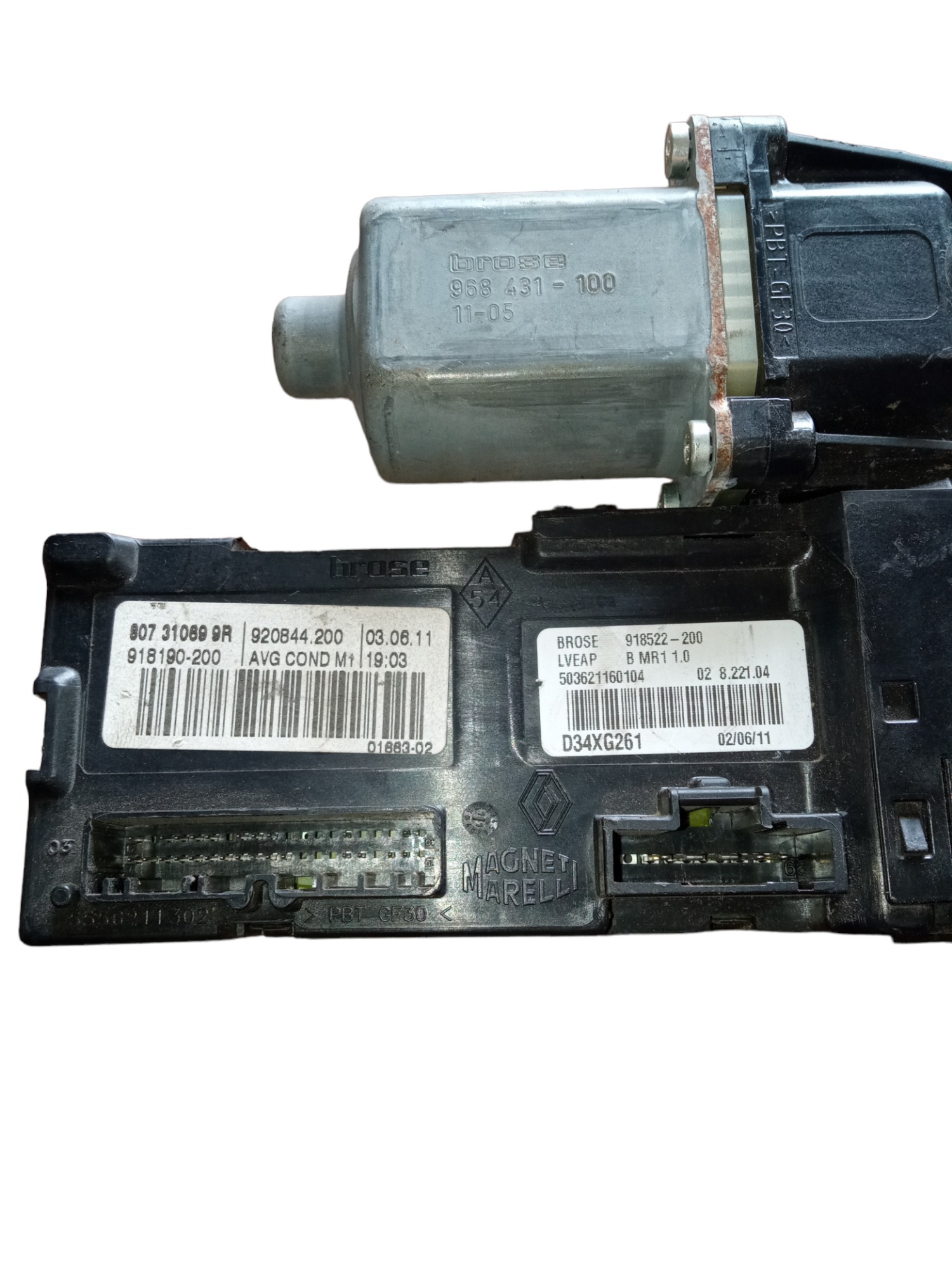 Motor De Vidro Dianteiro Esquerdo Renault Fluence 2011.m.v 3