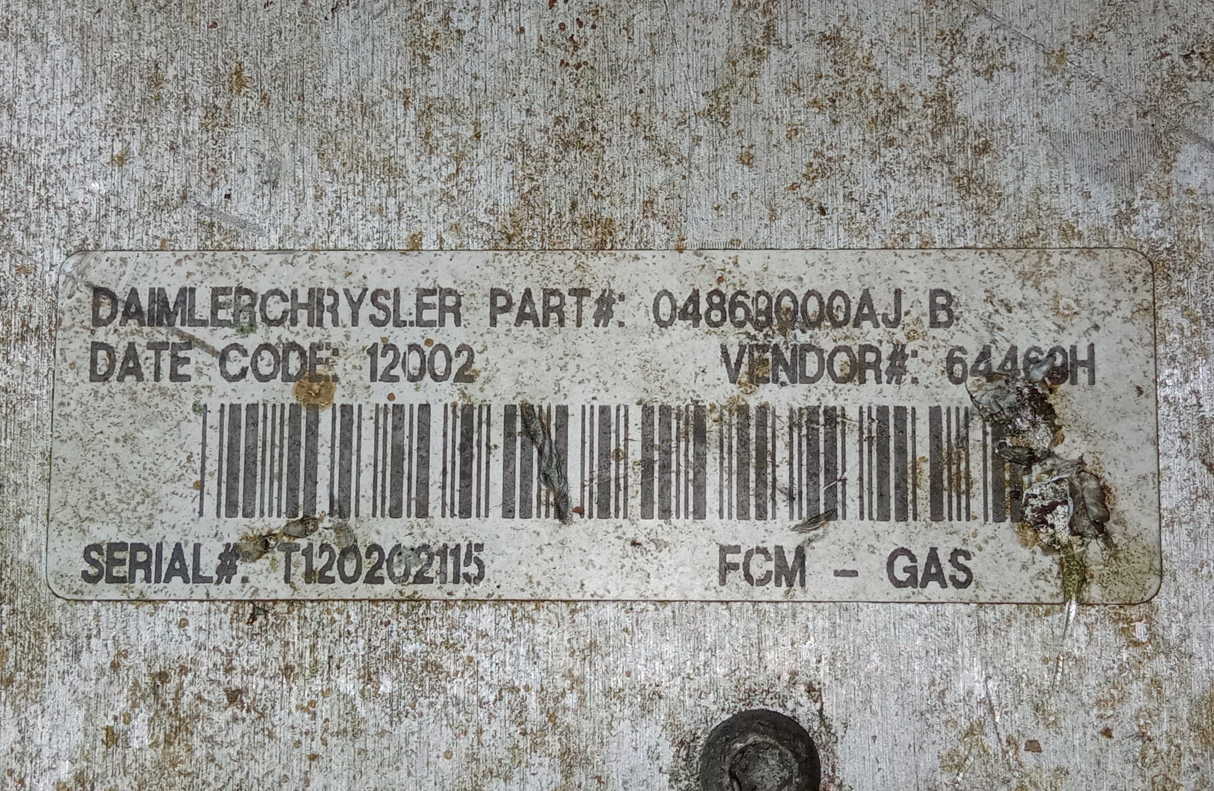 Modulo Controle Chrysler Grand Caravan 98 99 2000 04869000aj 3