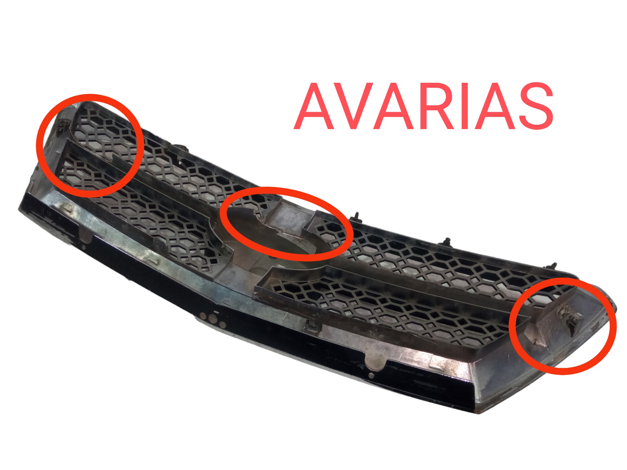 Moldura Grade Dianteira Superior Kia Sorento 2002 2006 Usado Preto Fosco 4