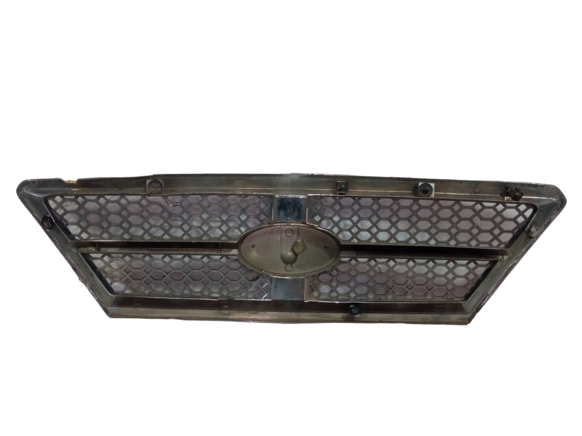 Moldura Grade Dianteira Superior Kia Sorento 2002 2006 Usado Preto Fosco 6