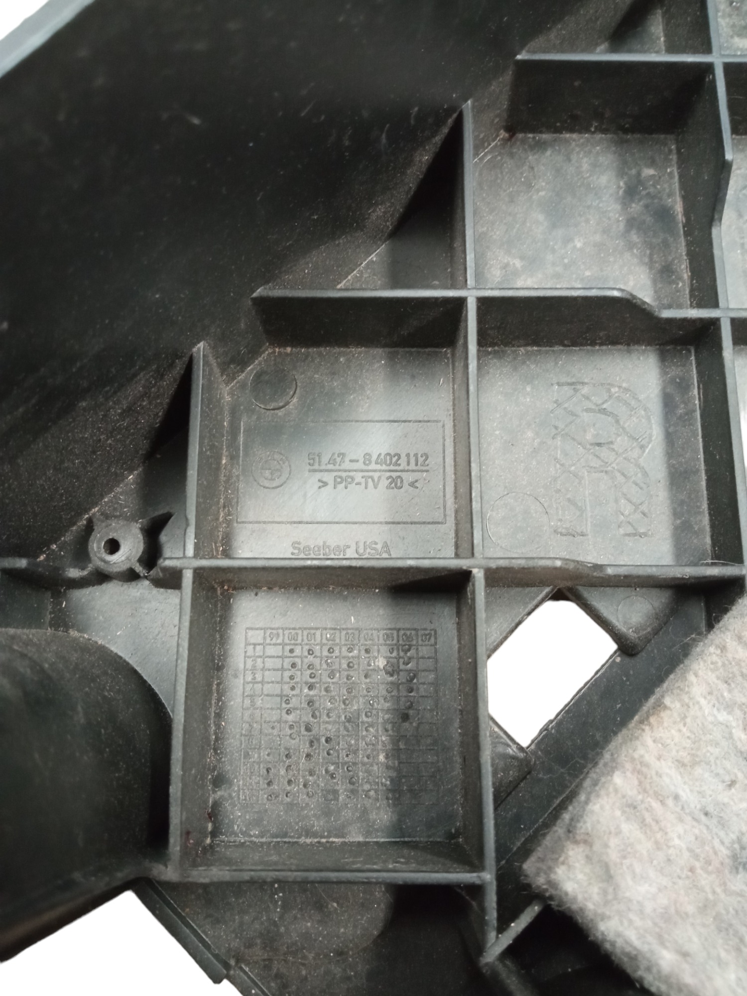 Acabamento Interno Traseiro Direito Original Bmw X5 02/05 5