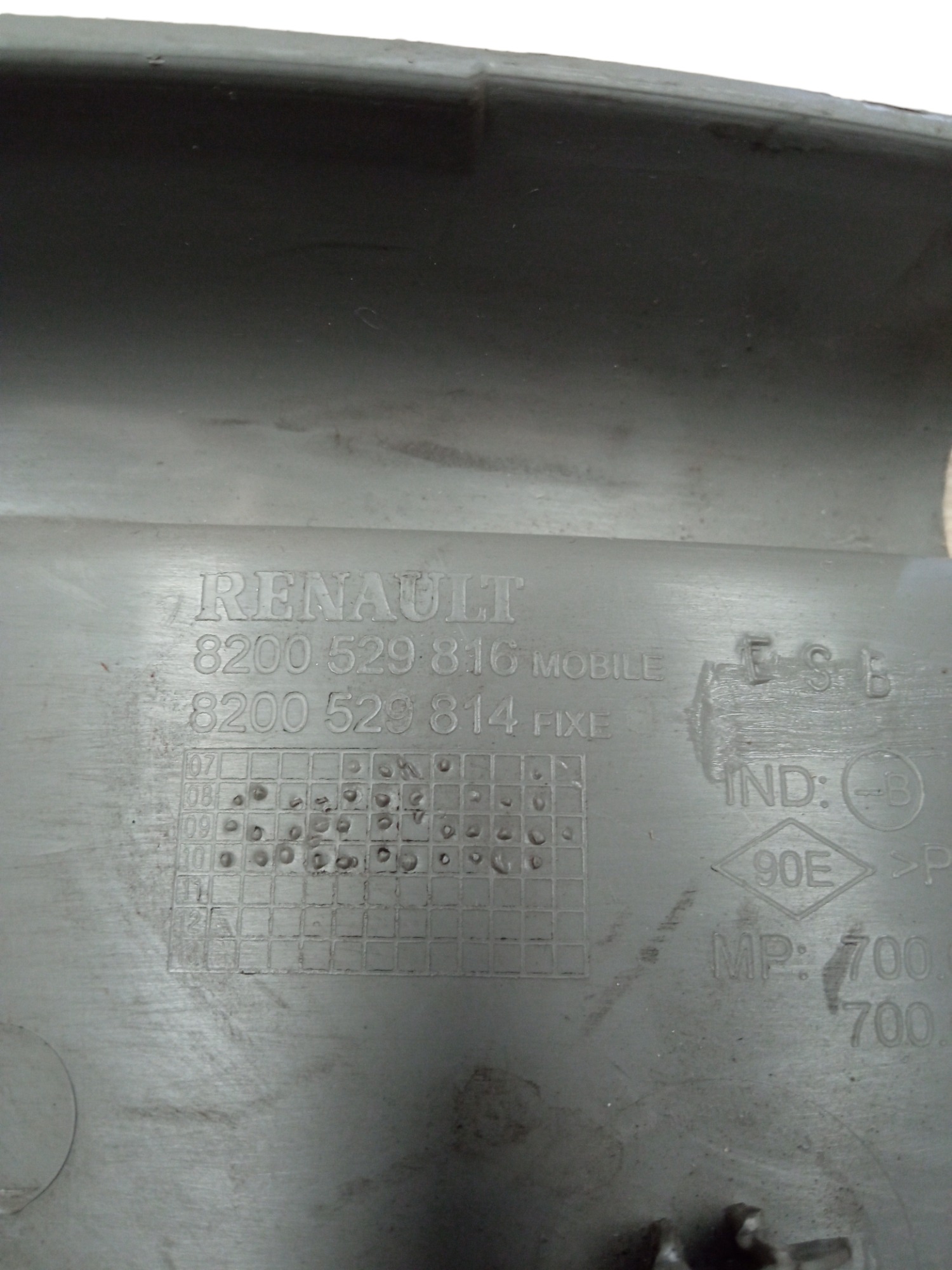 Acabamento Coluna Central Superior Esq. Renault Logan 08/13 5