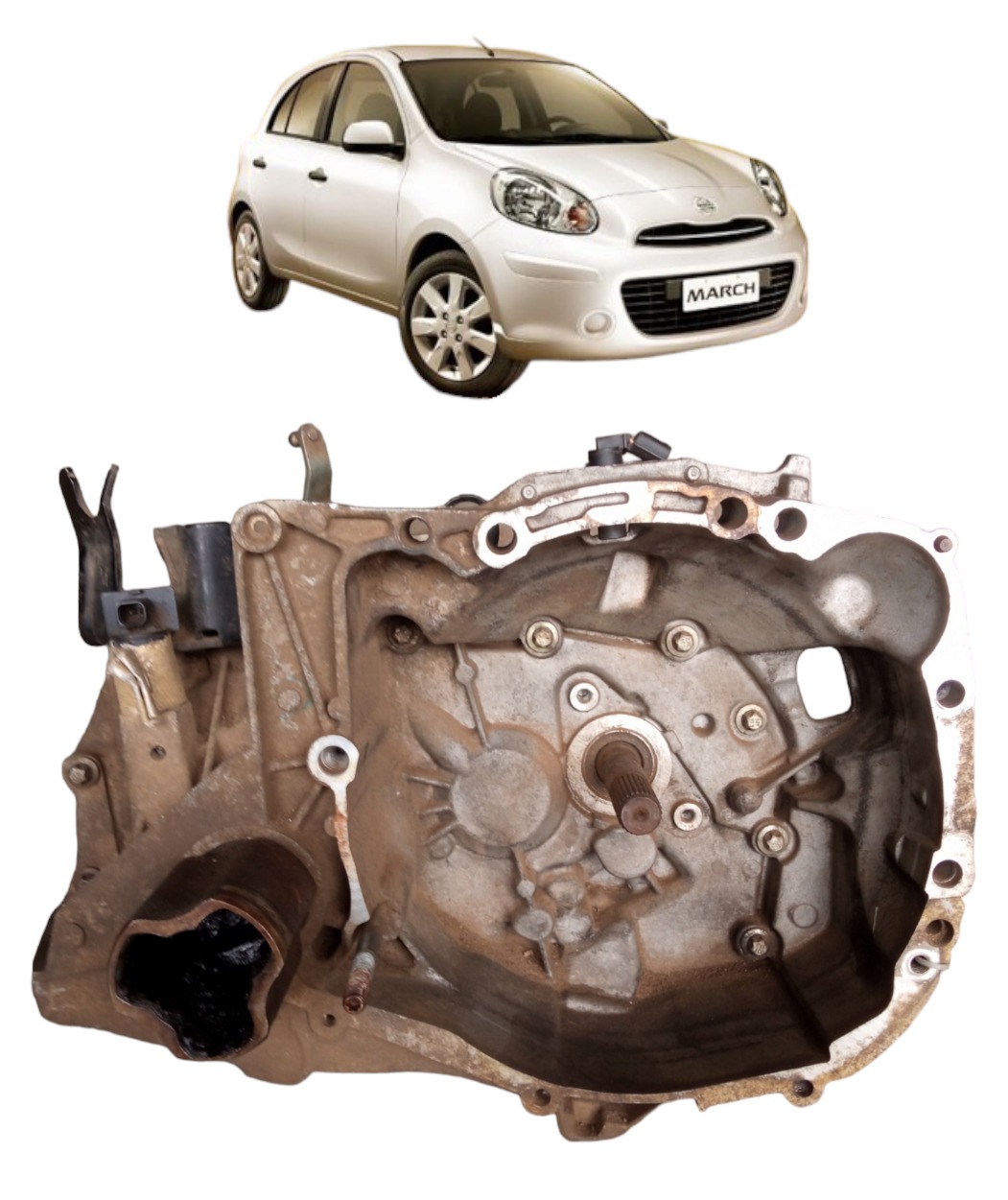 Caixa De Marcha Cambio Manual Nissan March 2012 2016 1 0 16v 1