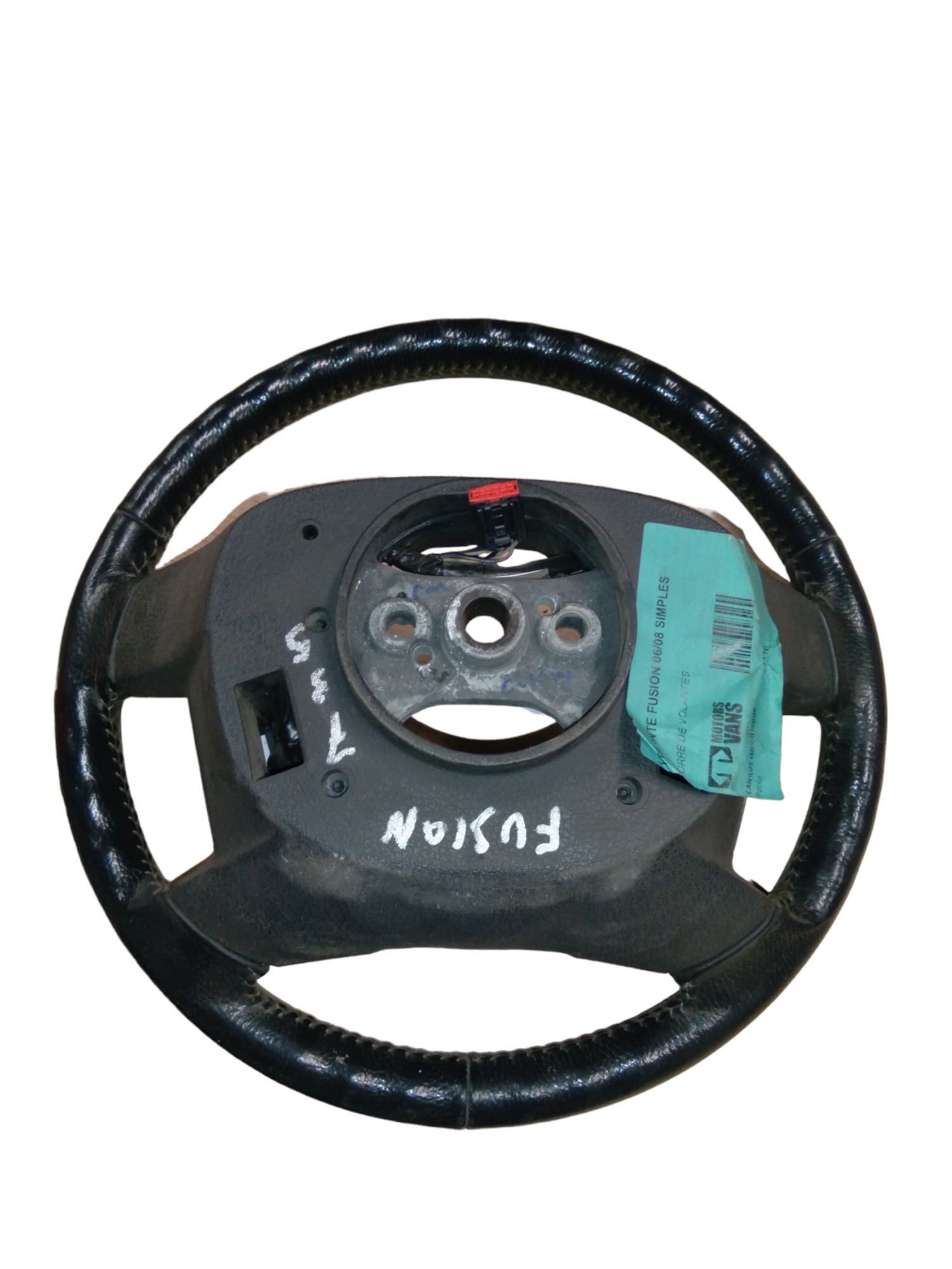 Volante Simples Ford Fusion 2006 A 2008 M.v Preto 3