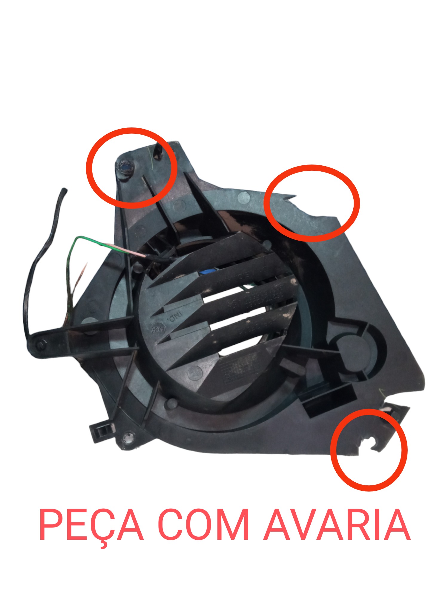 Alto Falante Dianteiro Direito Suporte Peugeot 206 2001 2008 Preto 2
