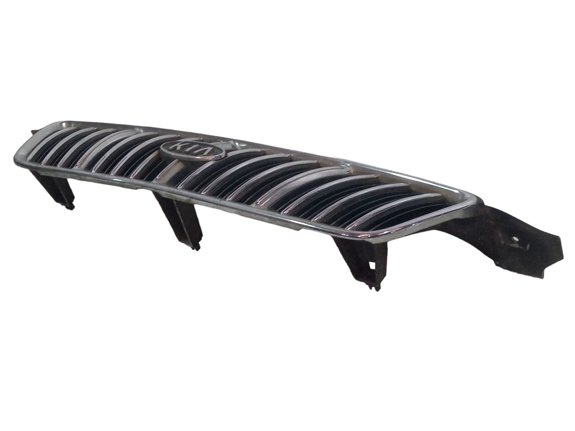 Moldura Grade Frontal Emblema Kia Carens 99 2001 Original  Preto 0 3