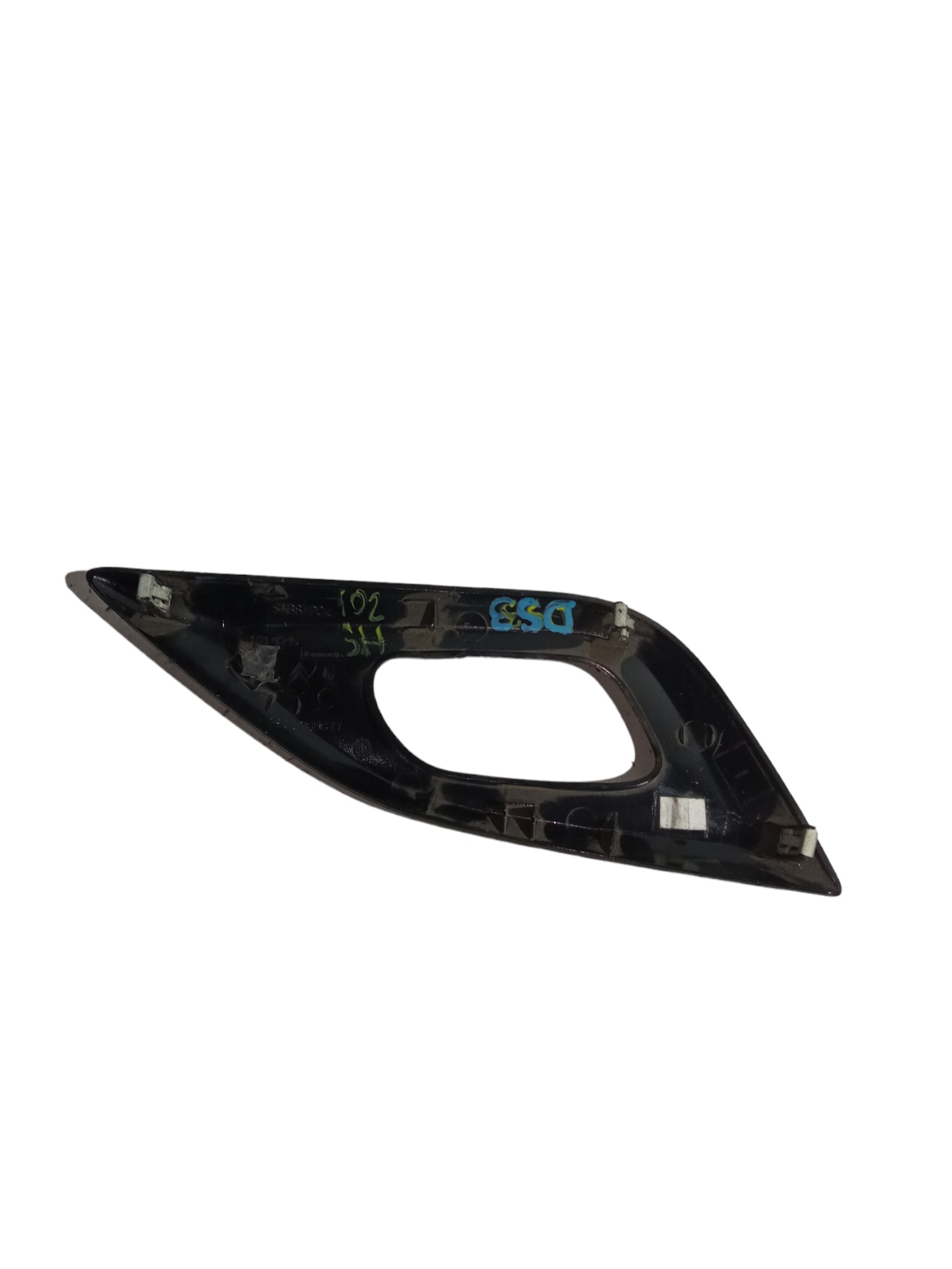 Moldura Maçaneta Interna Porta Diant/esq. Citroen Ds3 1.6 Preto Dianteira 3