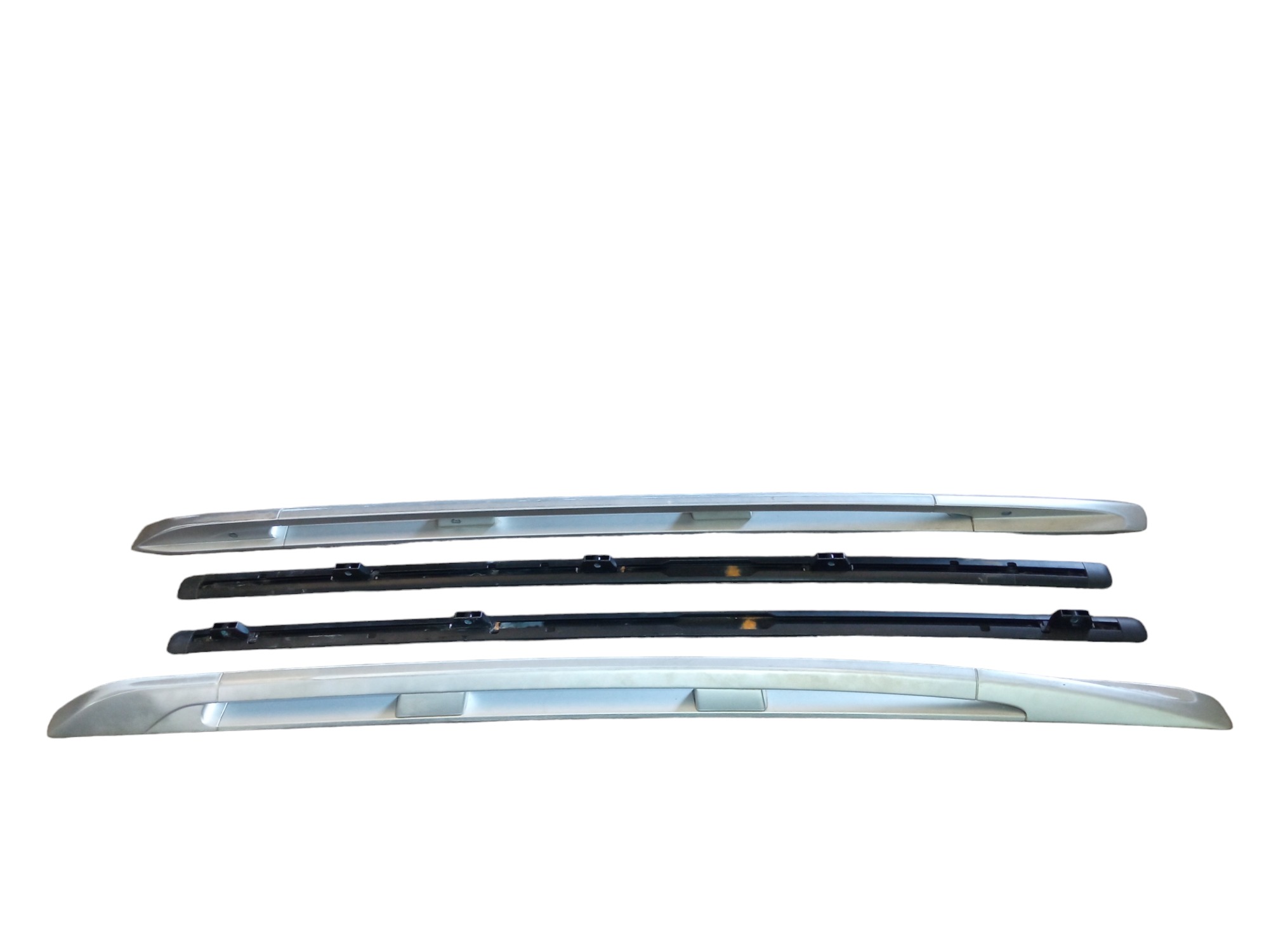 Par Rack De Teto Porsche Cayenne 2008 2009 Original Prata 3