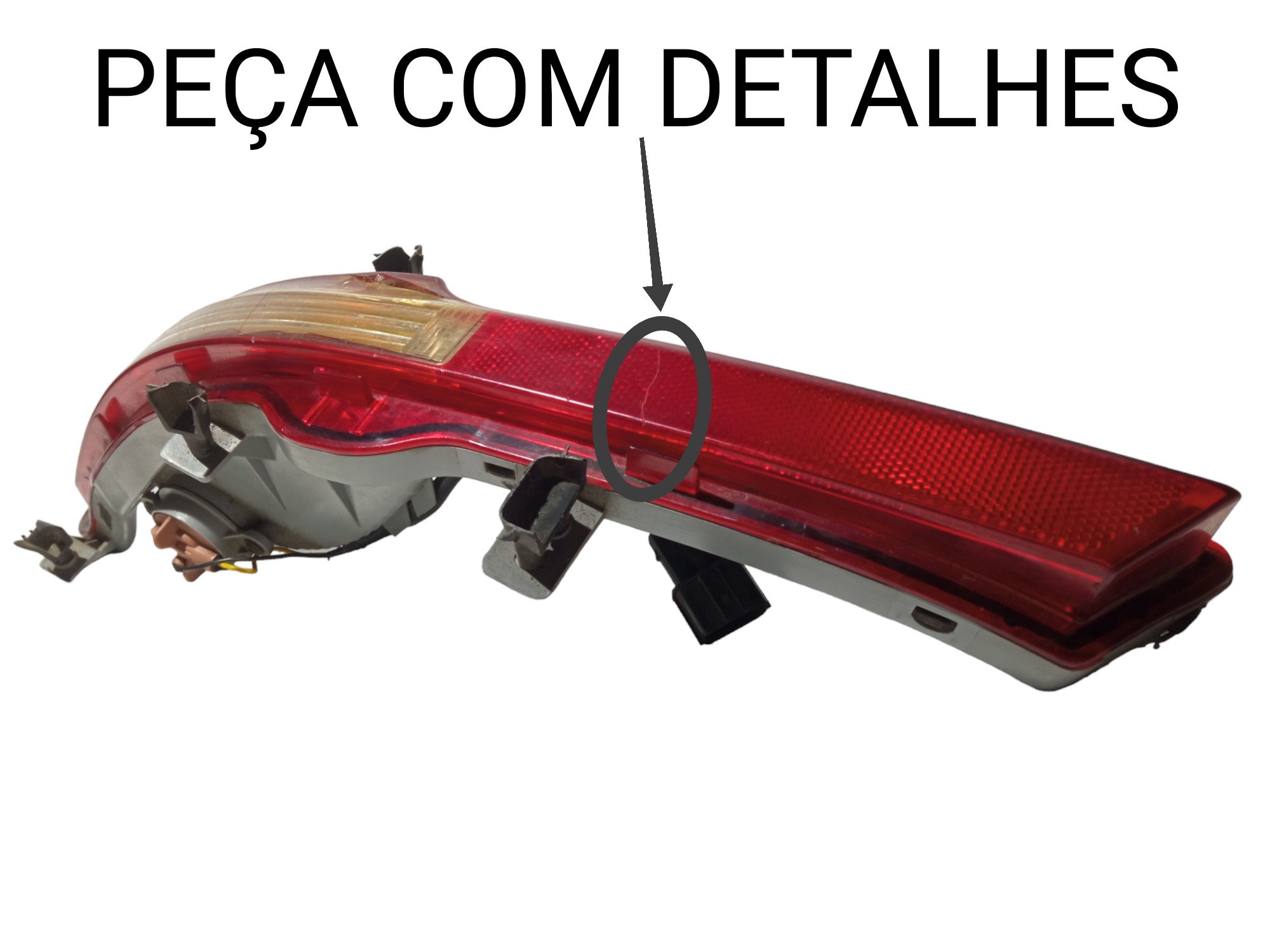 Lanterna Esquerda Parachoque Kia Sportage 2011 A 2014 Usada  Esquerdo Vermelho 2