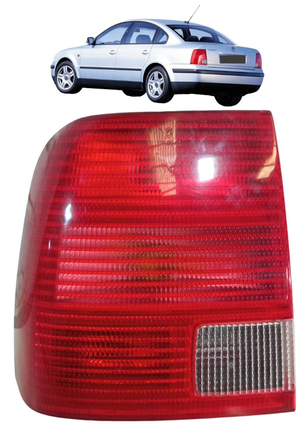 Lanterna Traseira Esquerda Vw Passat Alemao 97 2000 Original Esquerdo Vermelho 1