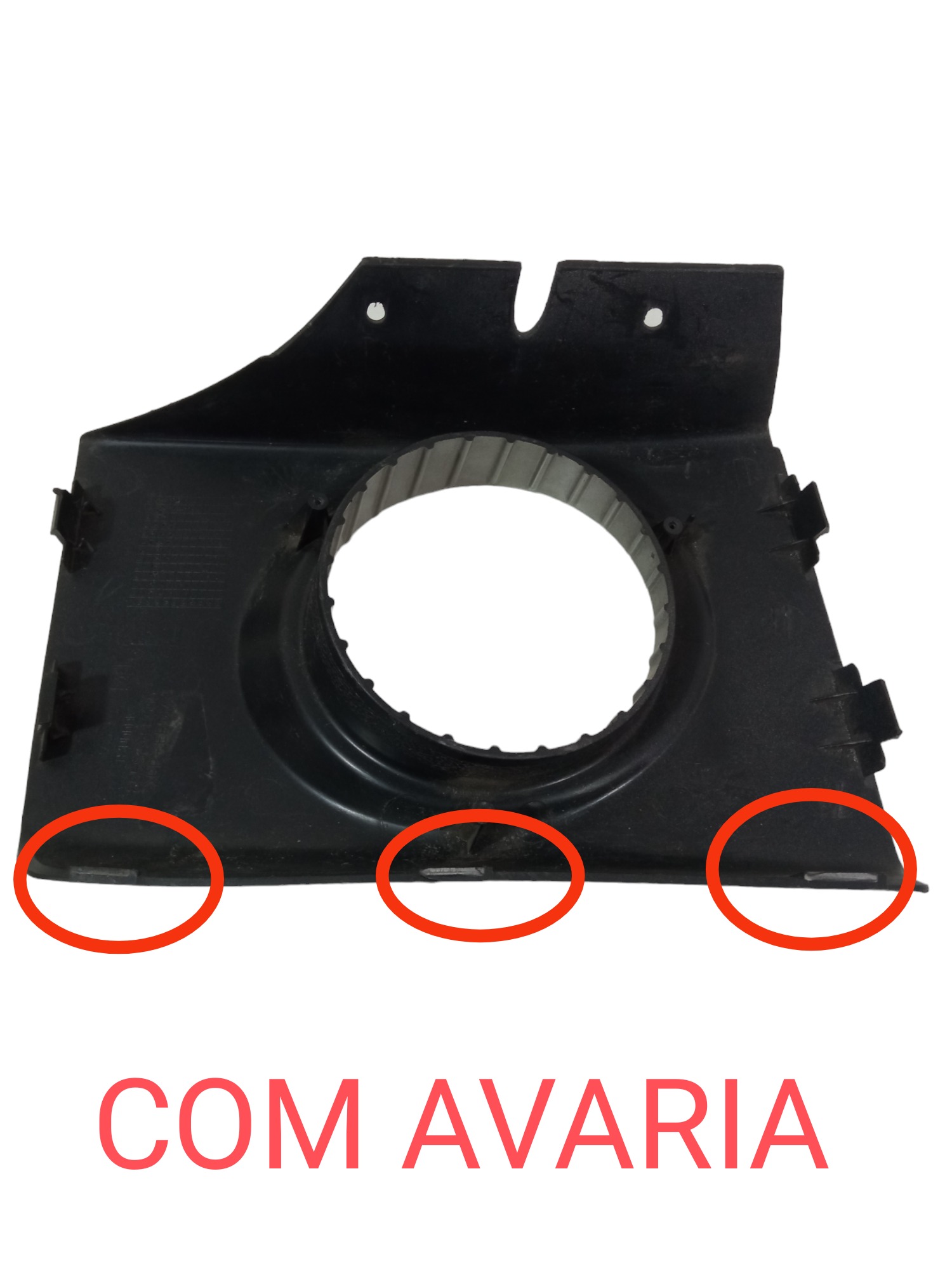 Moldura Grade Farol Milha Esquerdo Hyundai Tucson 2005 2016 Prata Esquerdo 3