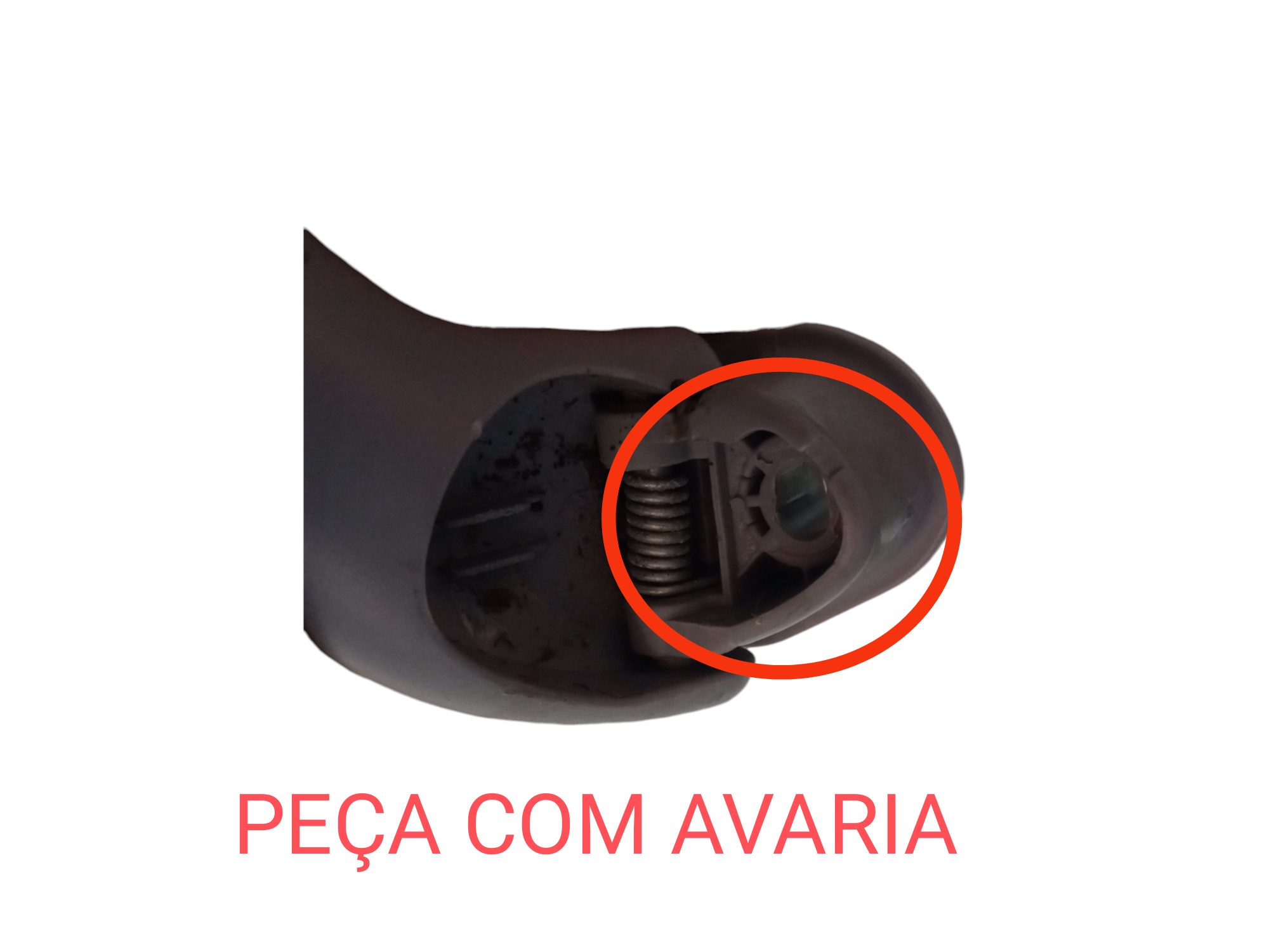 Alca Apoio Teto Dianteiro Direito Chery Face 2010 2015 Cinza 2
