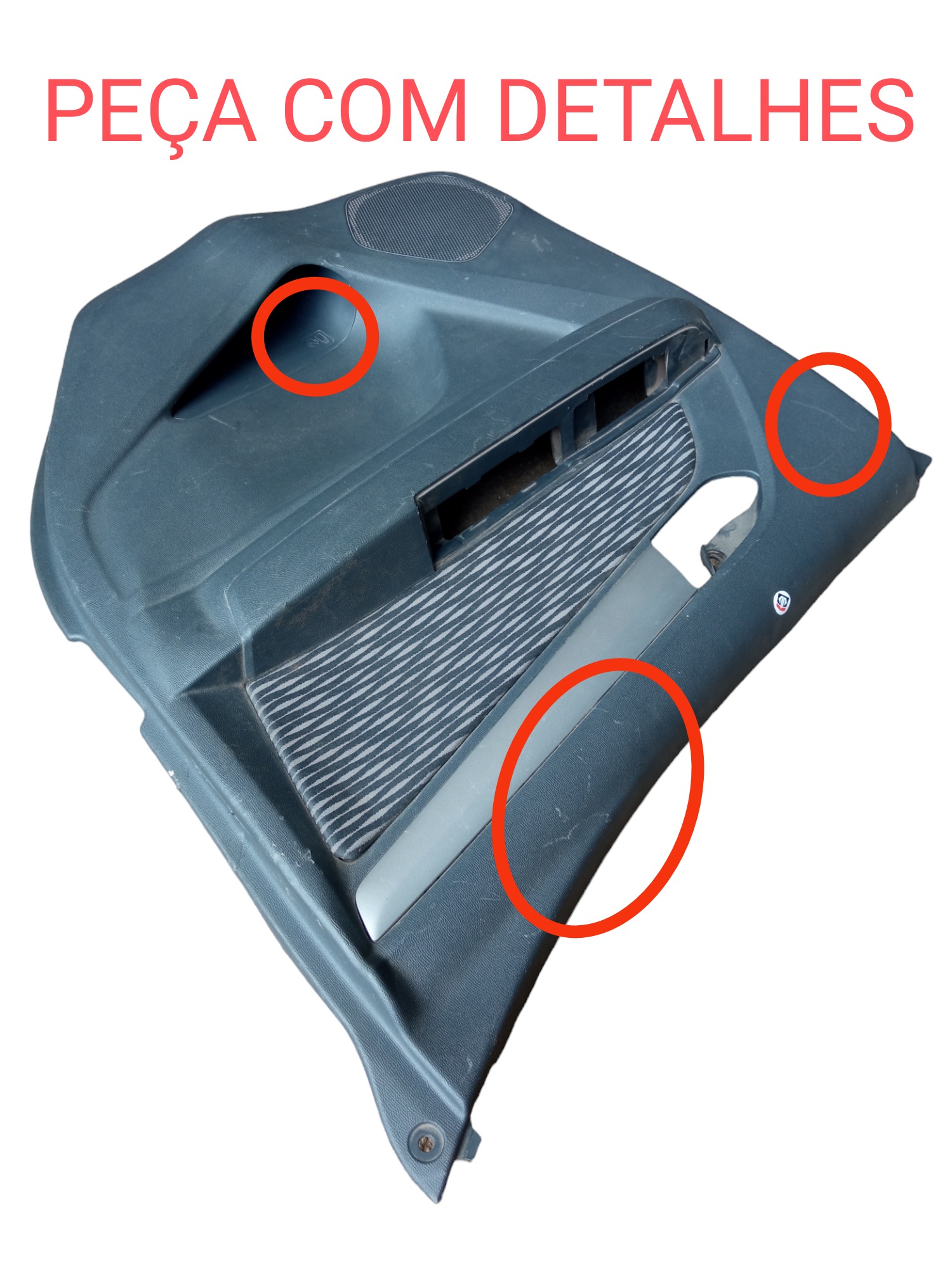 Forro De Porta Traseira Direita Gm S10 2012 A 2016 Original  Cinza 2