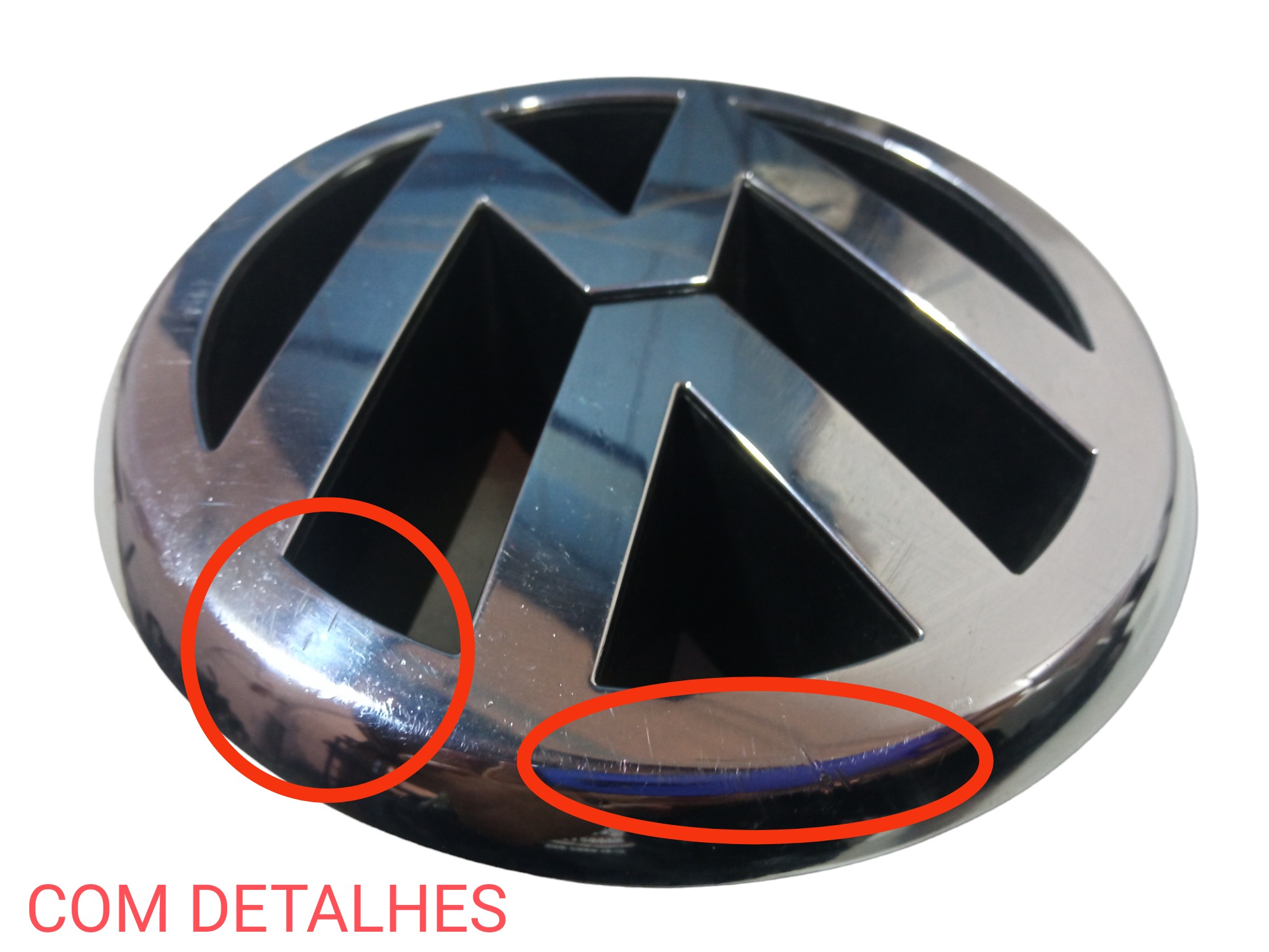 Emblema Dianteiro Vw Gol Voyage Saveiro G5 G6 2013 2015  Cromado 4