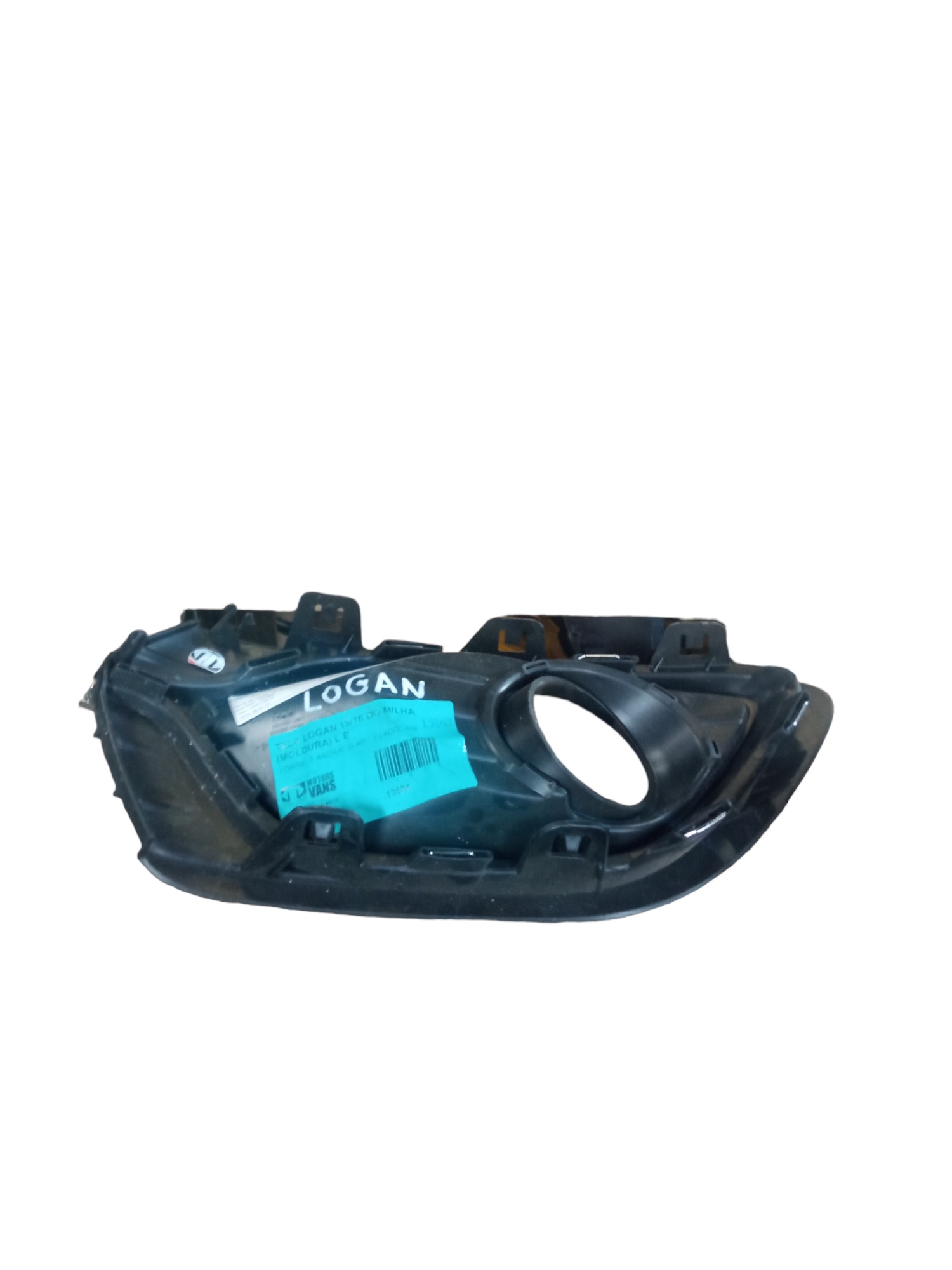 Moldura Farol De Milha Esquerdo Renault Logan 2015/2016 M.v Preto 3