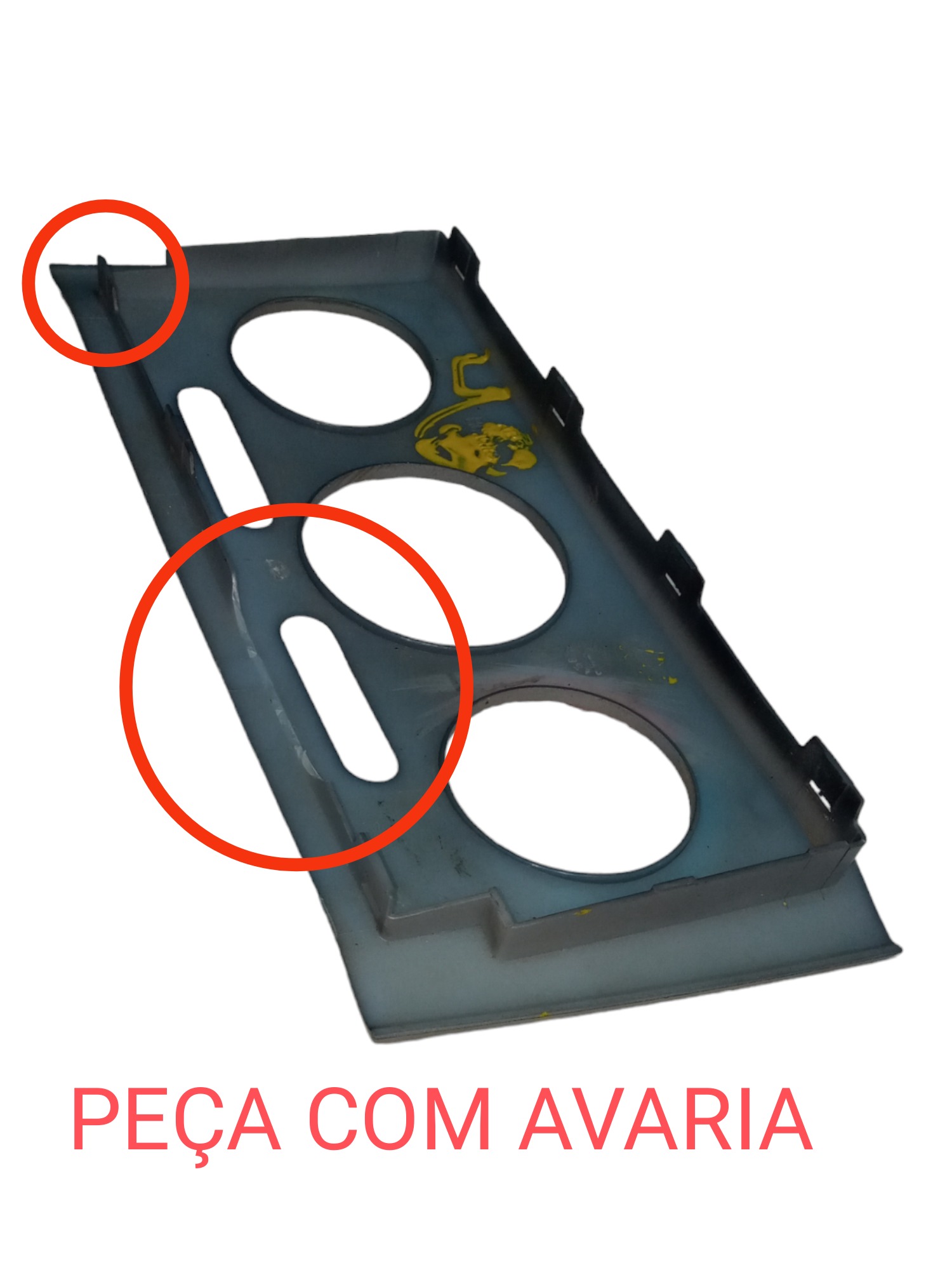 Moldura Botao Comando Ar Condicionado Chery Face 2010 2012 2