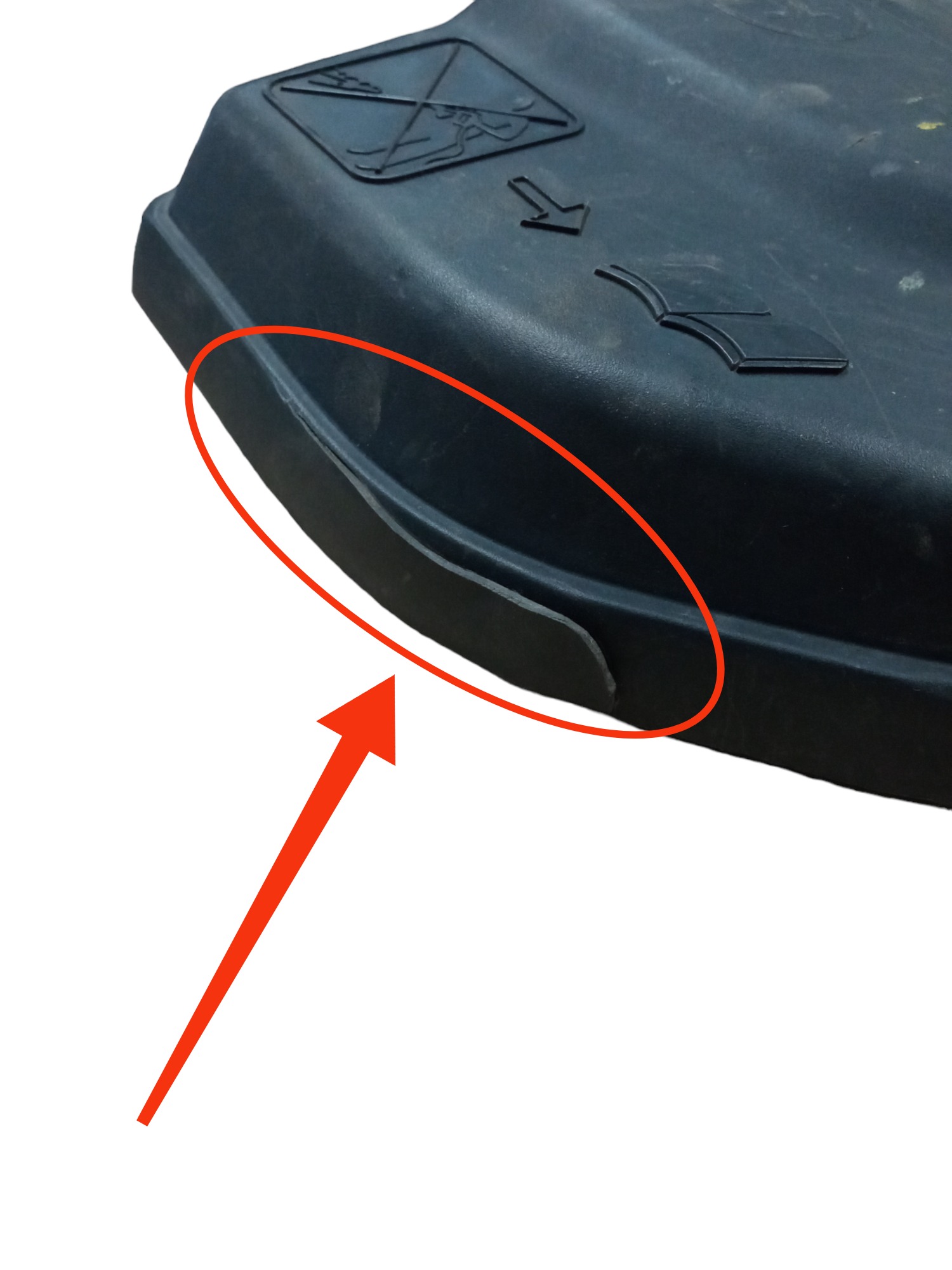 Tampa Da Bateria Com Avarias Peugeot 308 2011/2016 2