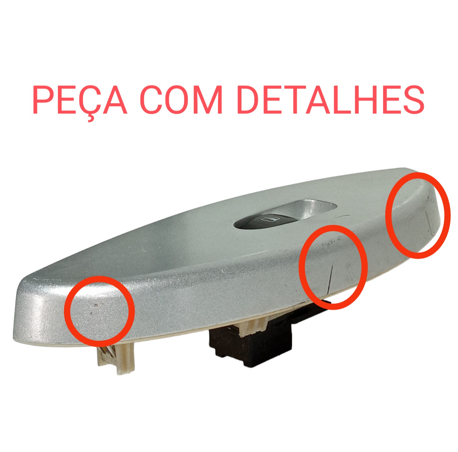Moldura Botao Vidro Traseiro Esquerdo Lifan 320 2010 A 2012 2