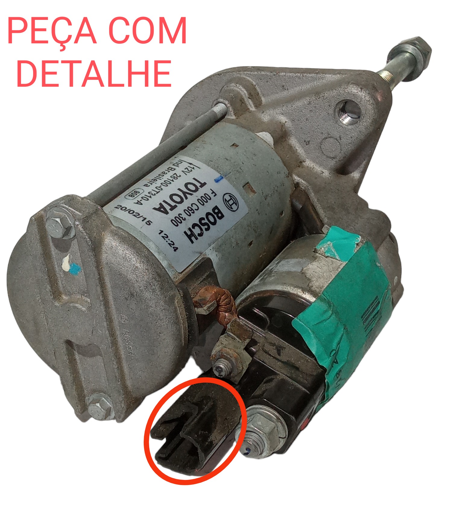 Motor De Arranque Partida Toyota Corolla 2015 2018 1.8 2.0 2