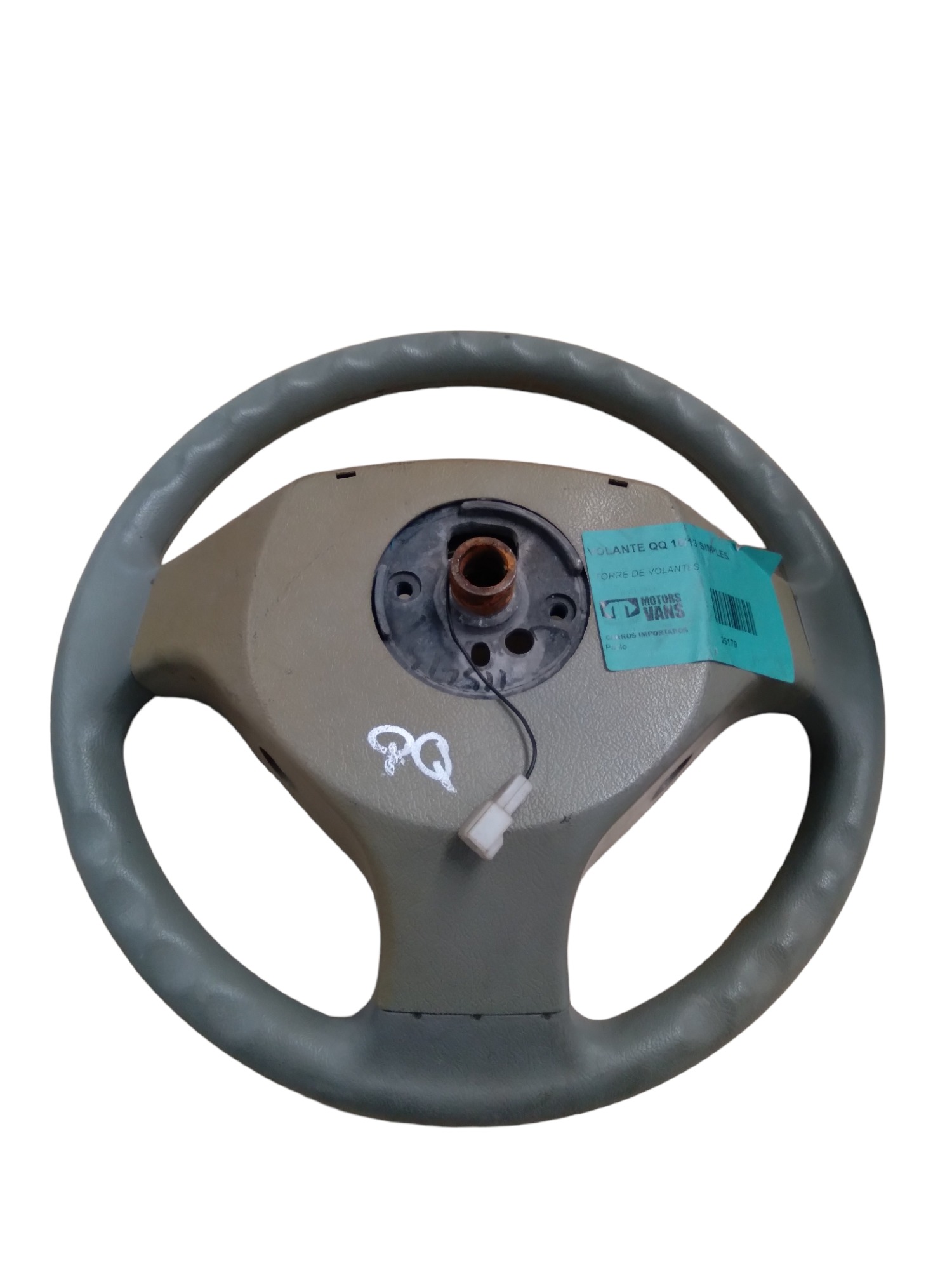 Volante Simples Chery Qq 2010/2014 Com Detalhes M.v Cinza 3