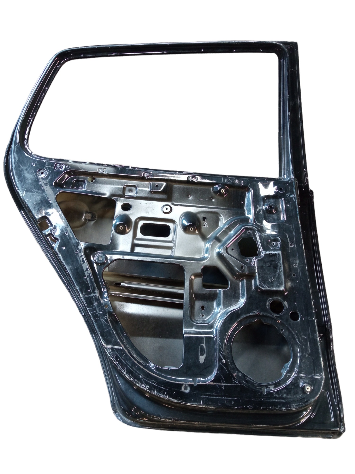 Porta Traseira Esquerda Volkswagen Fox 2007 3 Furos Usada Preto 6