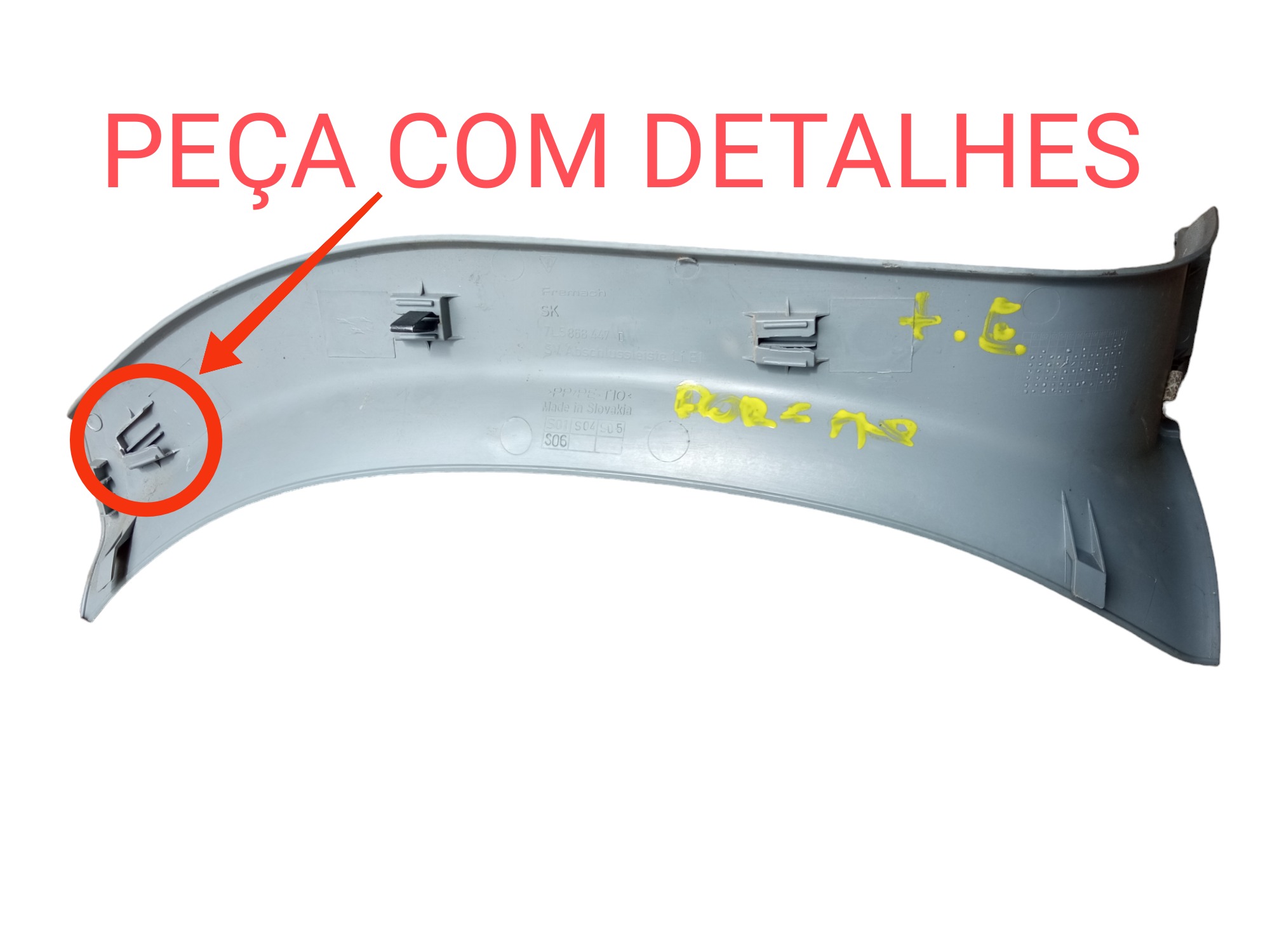 Moldura Acabamento Esquerdo Porta Malas Porsche Cayenne 2009 2