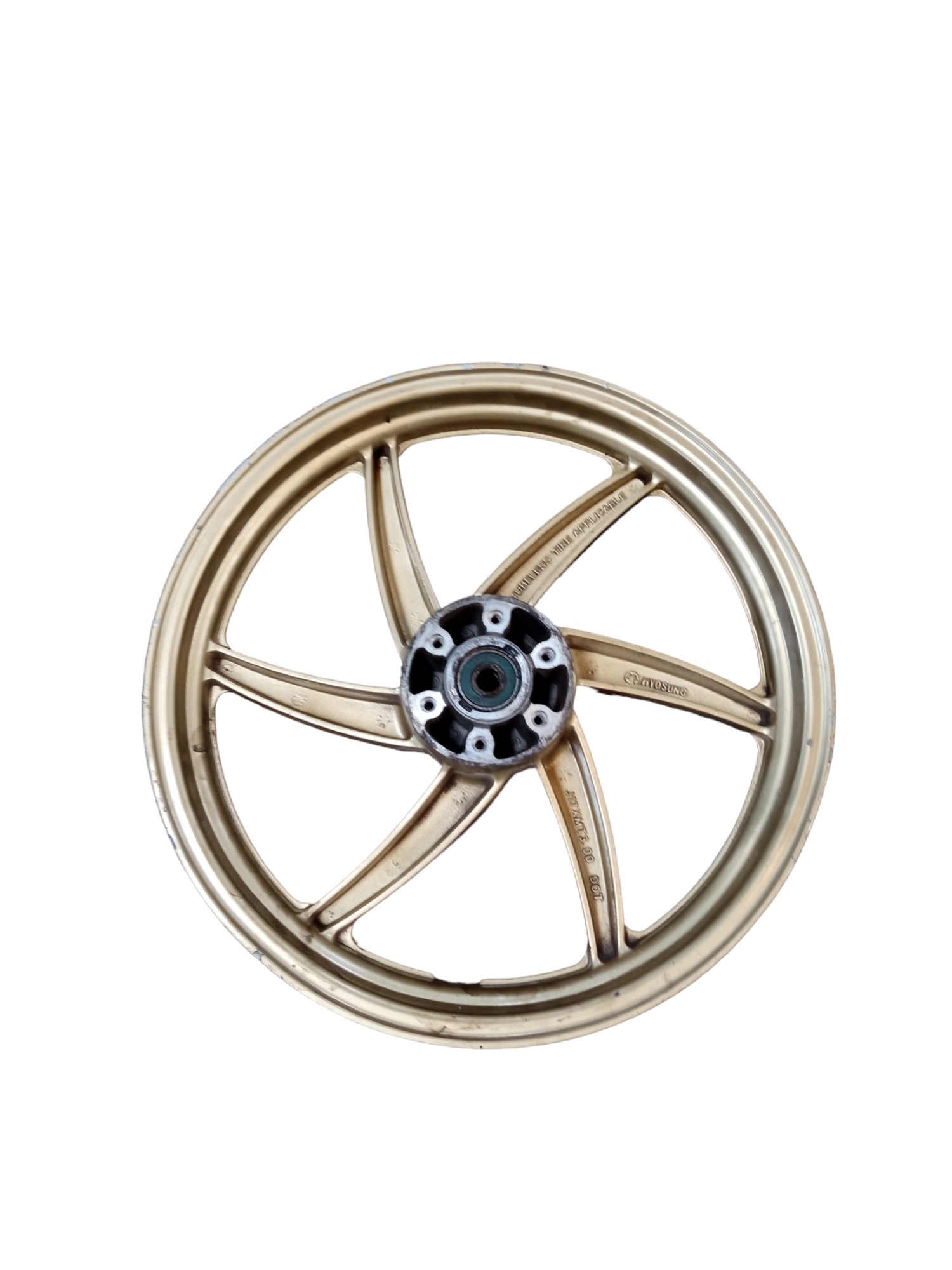 Roda Dianteira Com Detalhes Kasinski Comet 250 2008  Dourado 3