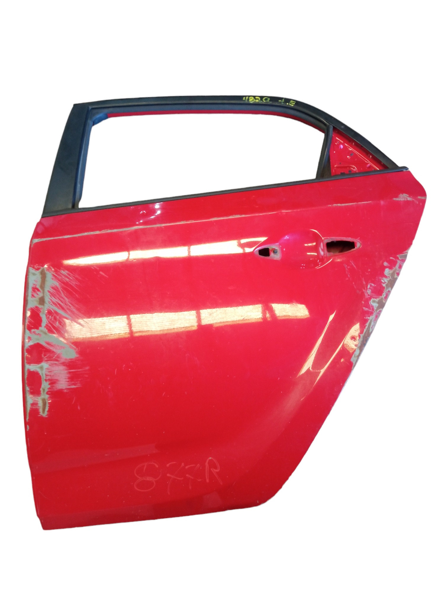Porta Traseira Esquerda Hyundai Hb 20 Hatch 2013 A 2019  Traseira Esquerdo Vermelho 1