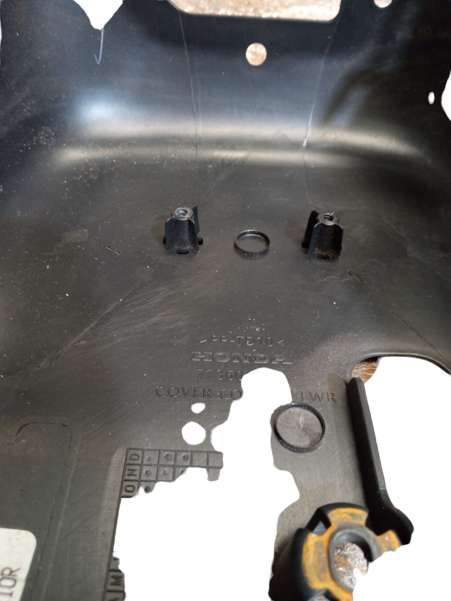 Moldura Inferior Chave De Seta Honda Fit 2015/2020 Original Preto 5