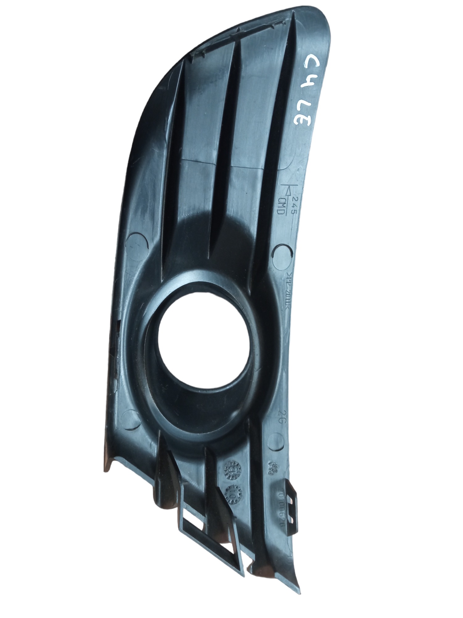 Moldura Milha Esquerdo Citroen C4 Pallas 2007/2014 M.v Preto Esquerdo 4