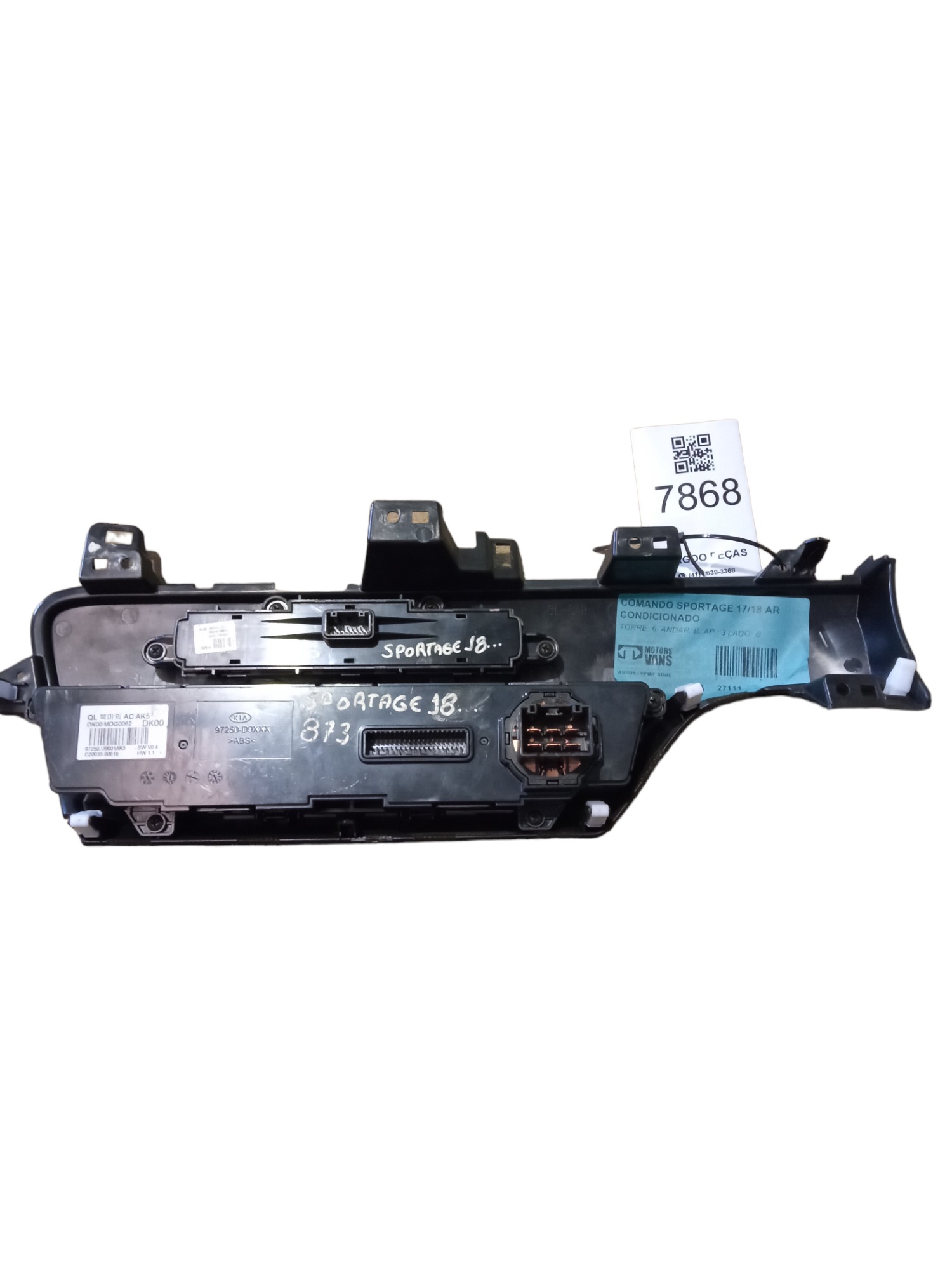 Comando Ar Condicionado Kia Sportage 2019 Original Usado 3