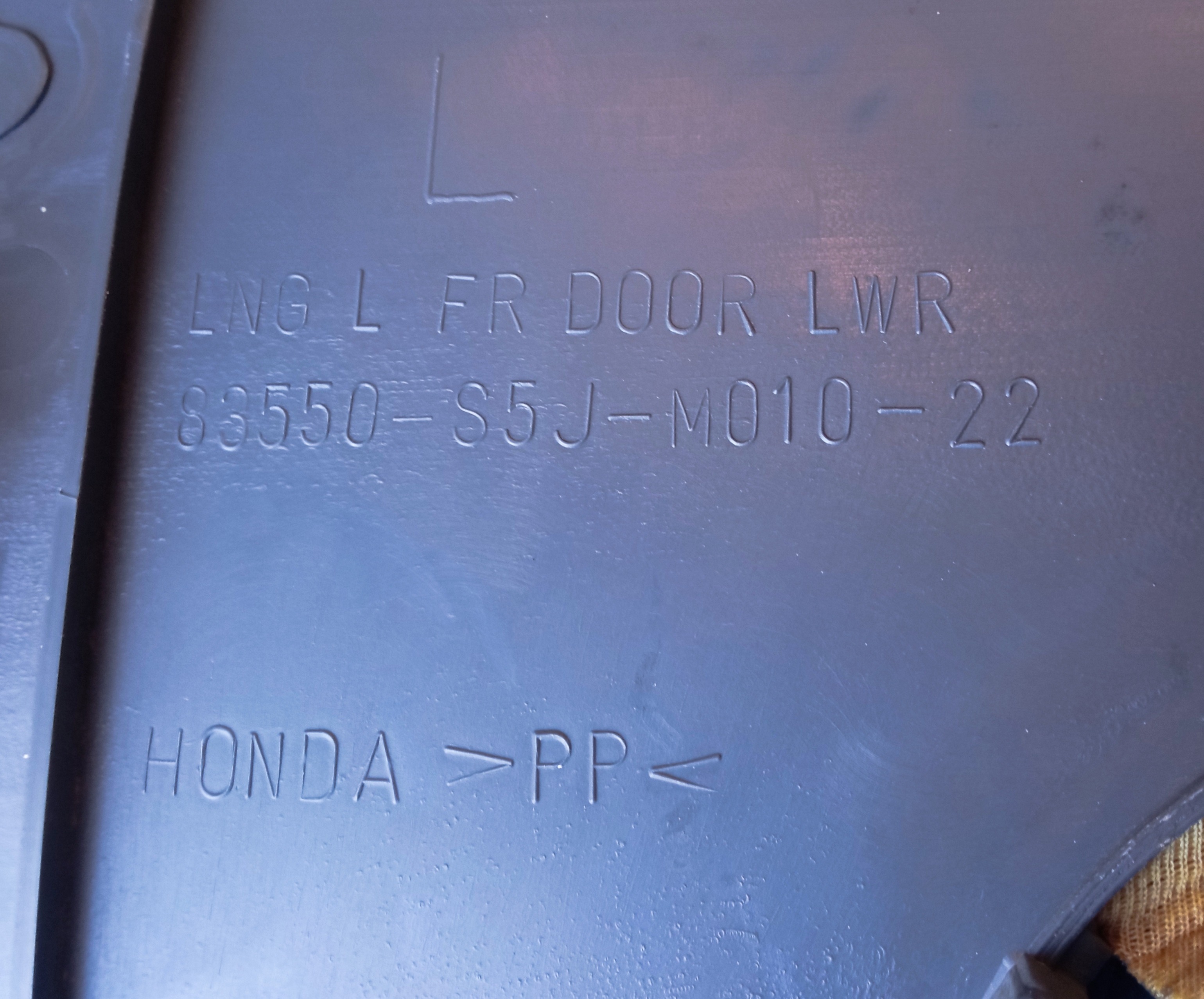 Forro Porta Dianteira Esquerda Honda Civic 2001 A 2005 Usado Cinza 3
